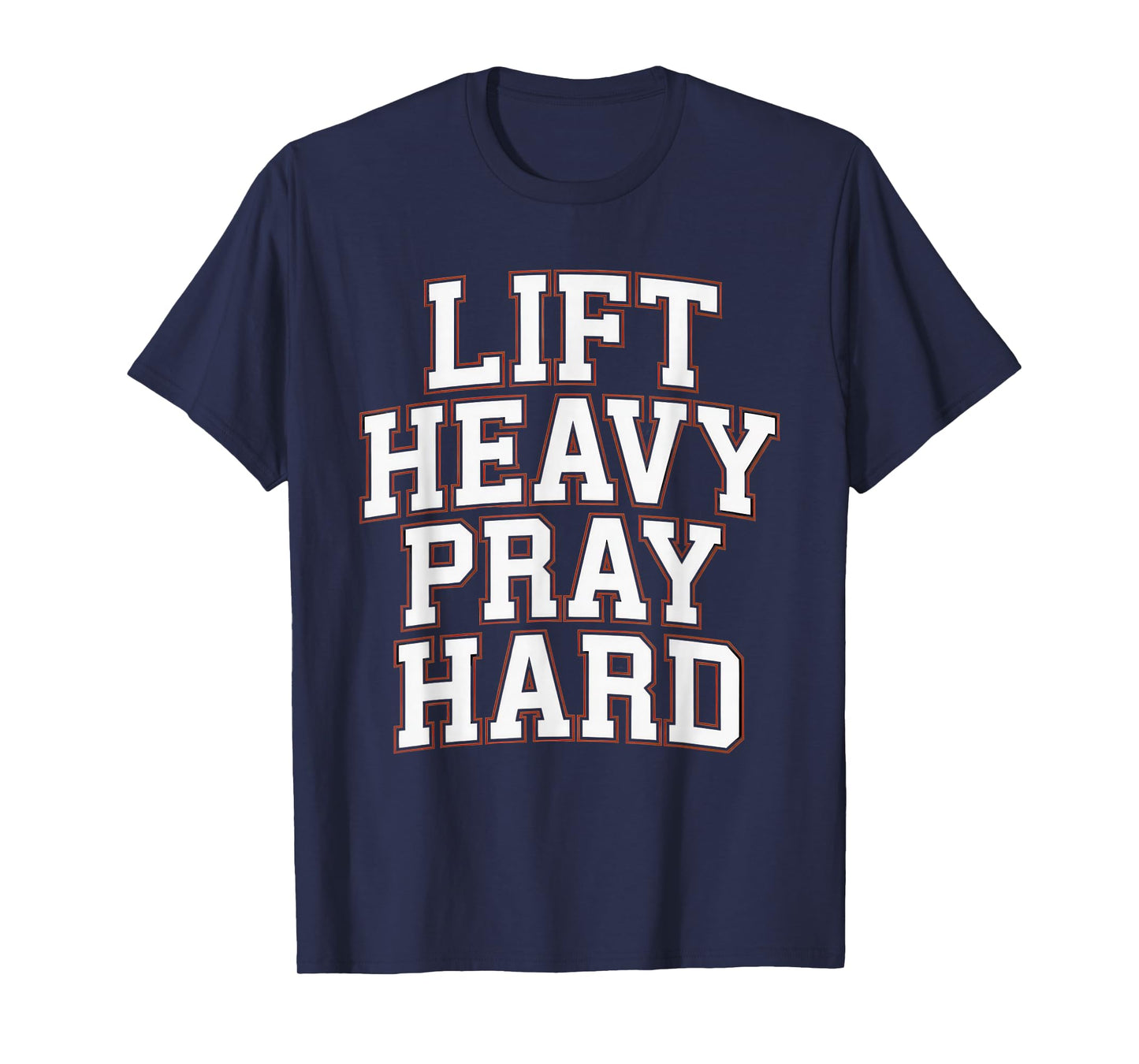 Lift Heavy Pray Hard Tshirt Gym Christian Gift Jesus Faith T-Shirt
