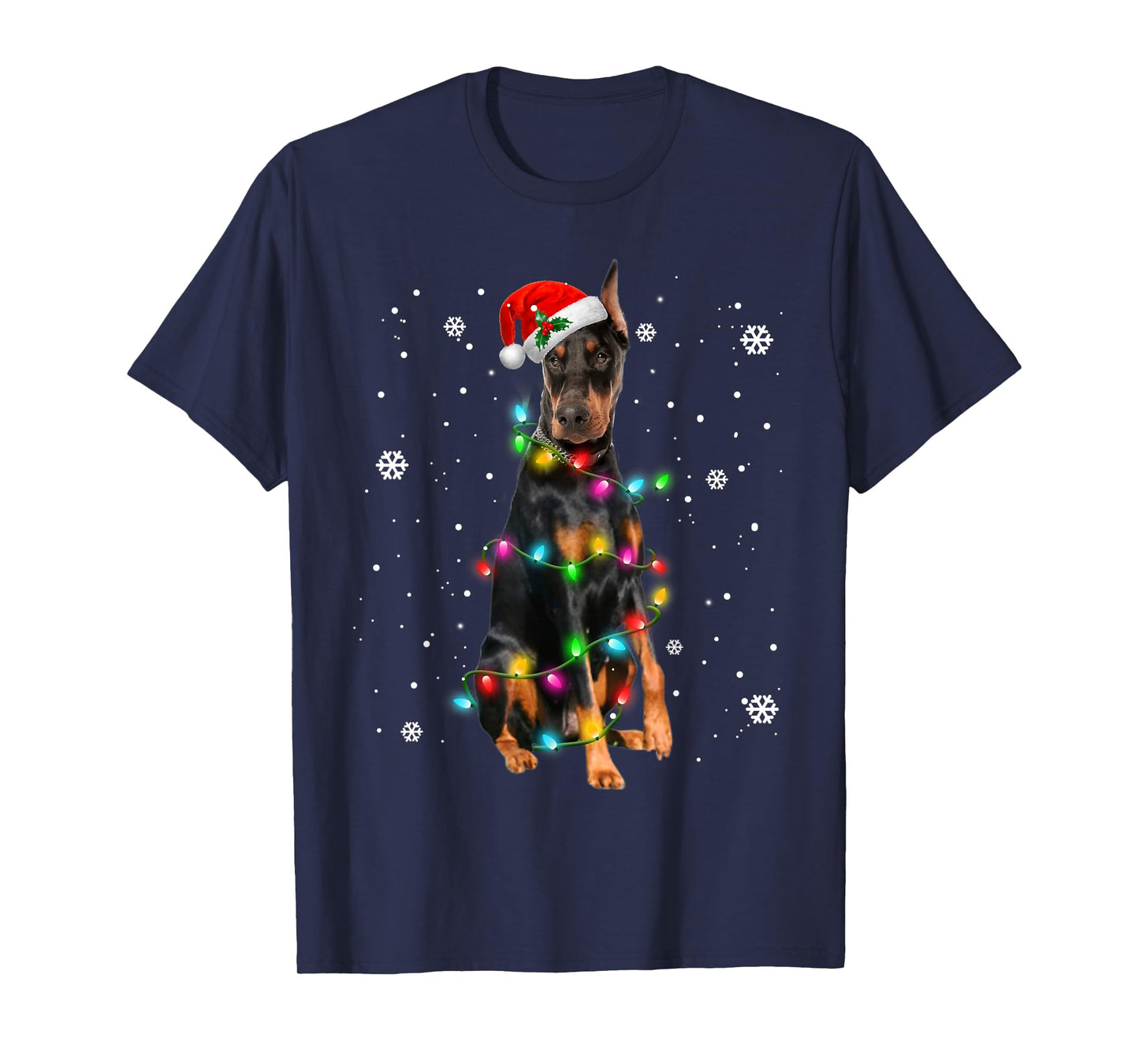 Doberman Pinscher Dogs Tree Christmas Sweater Xmas Pet Dog T-Shirt