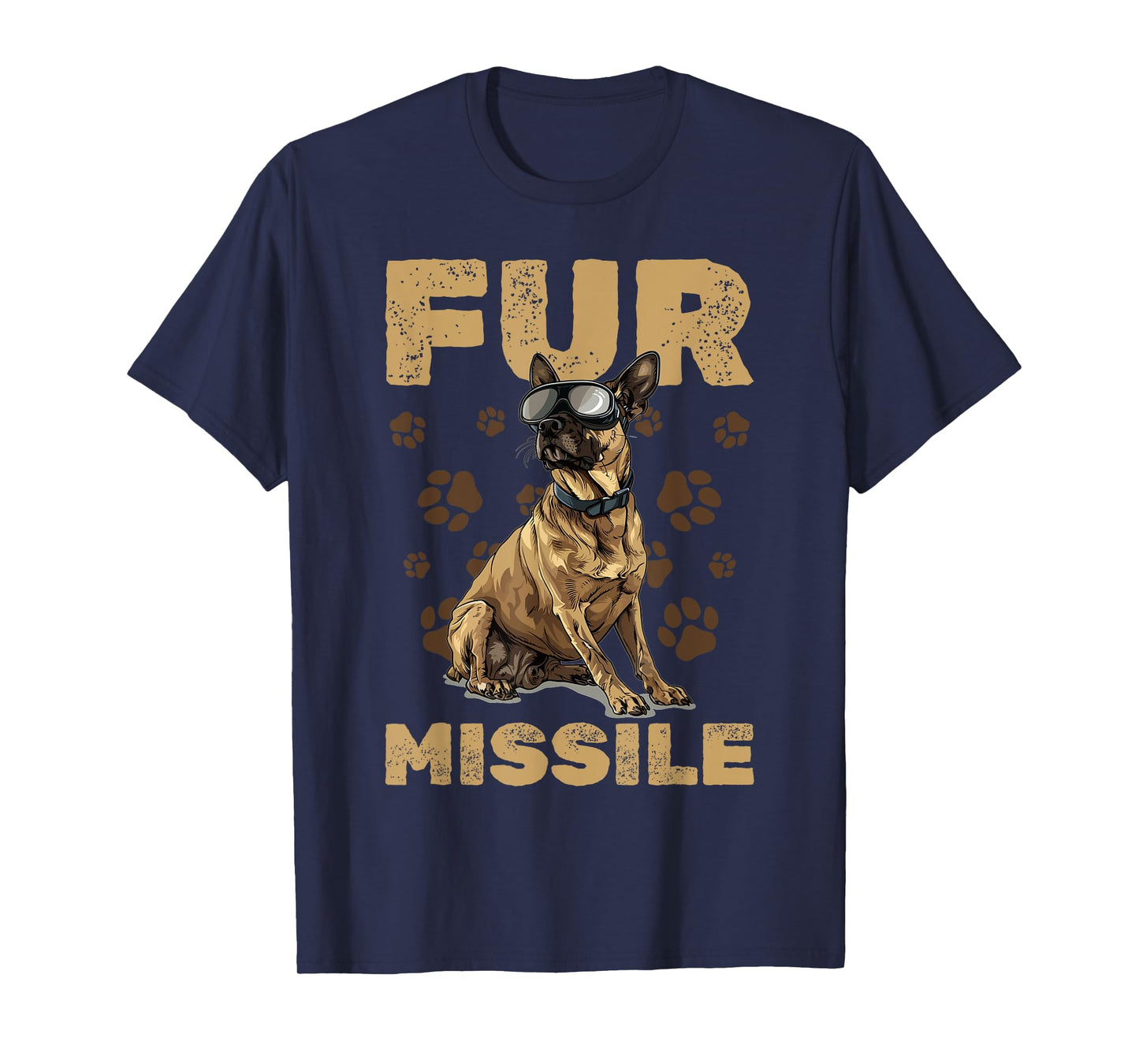 Belgian Malinois Dog Breed Fur Missile T-Shirt for Men Women Girls Kids