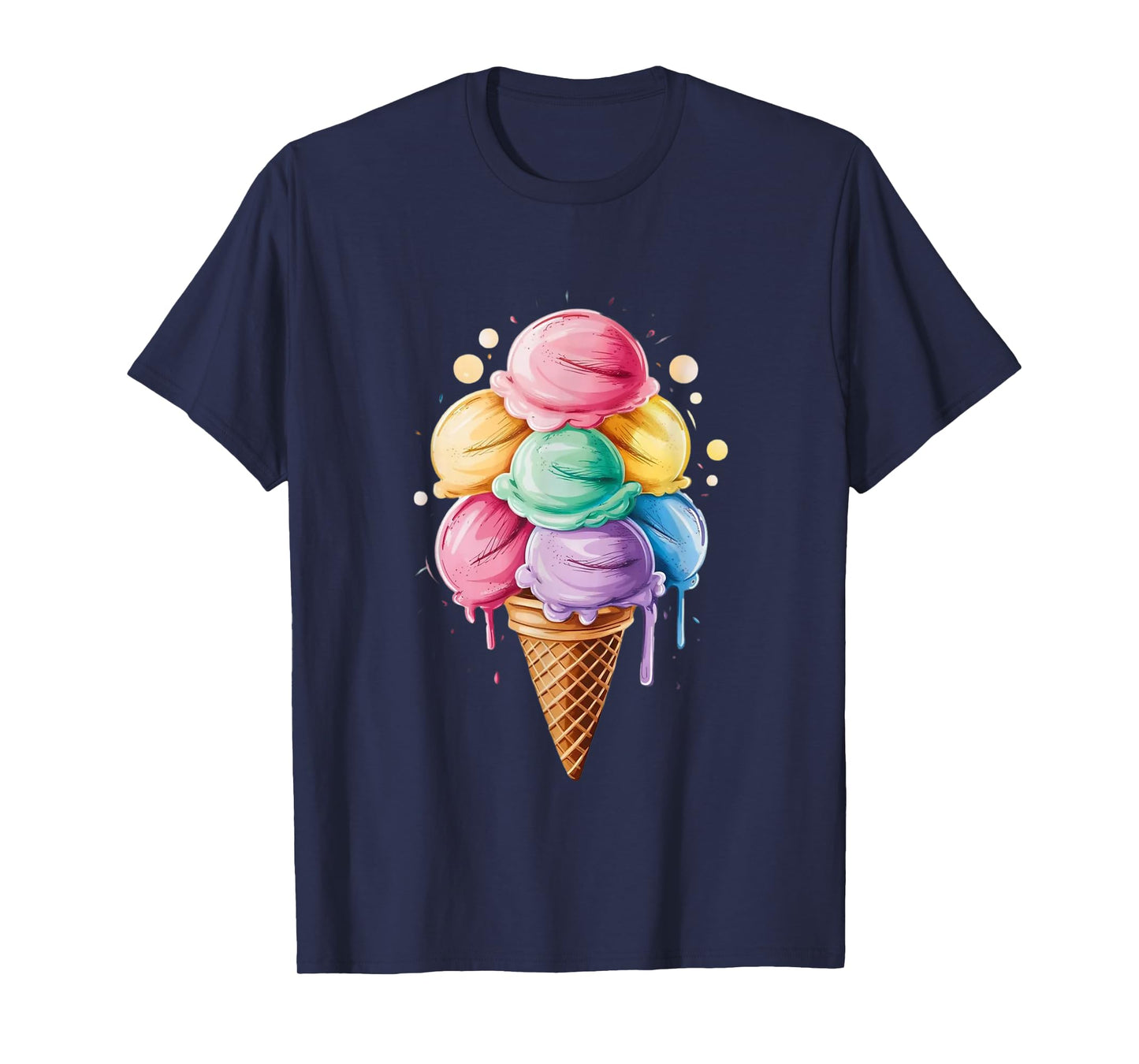 Ice Cream Gift for Girls & Women - Ice Cream Cone T-Shirt
