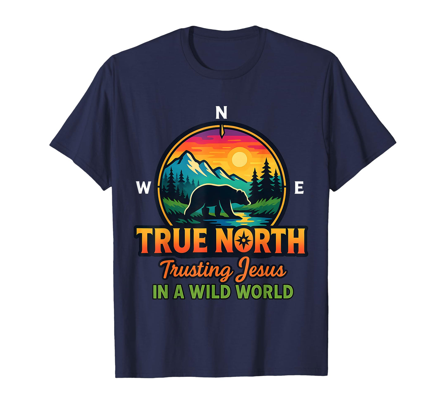 True North Trusting Jesus In A Wild World VBS 2025 Kids T-Shirt