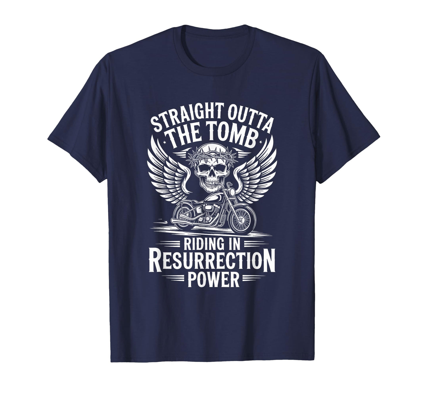 Straight Outta The Tomb Christian Biker T-Shirt