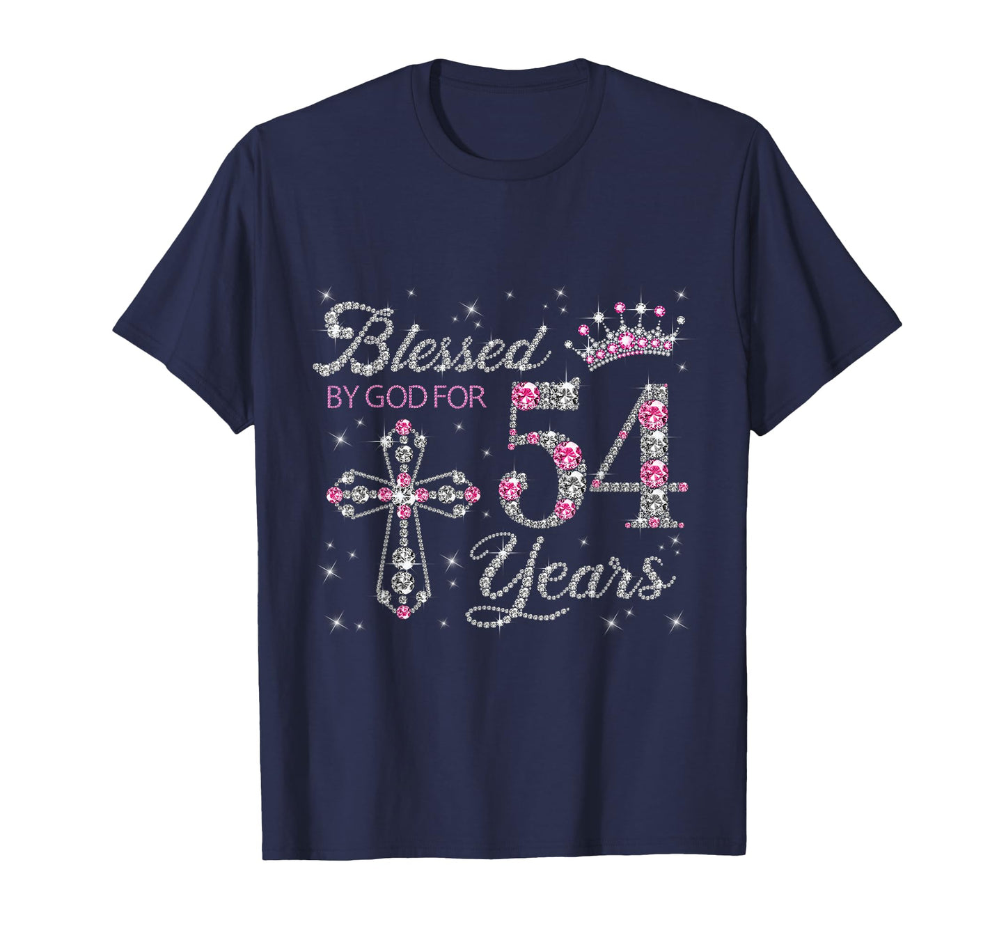 Blessed by God For 54 Years Old 54th Birthday Gift For Women T-Shirt