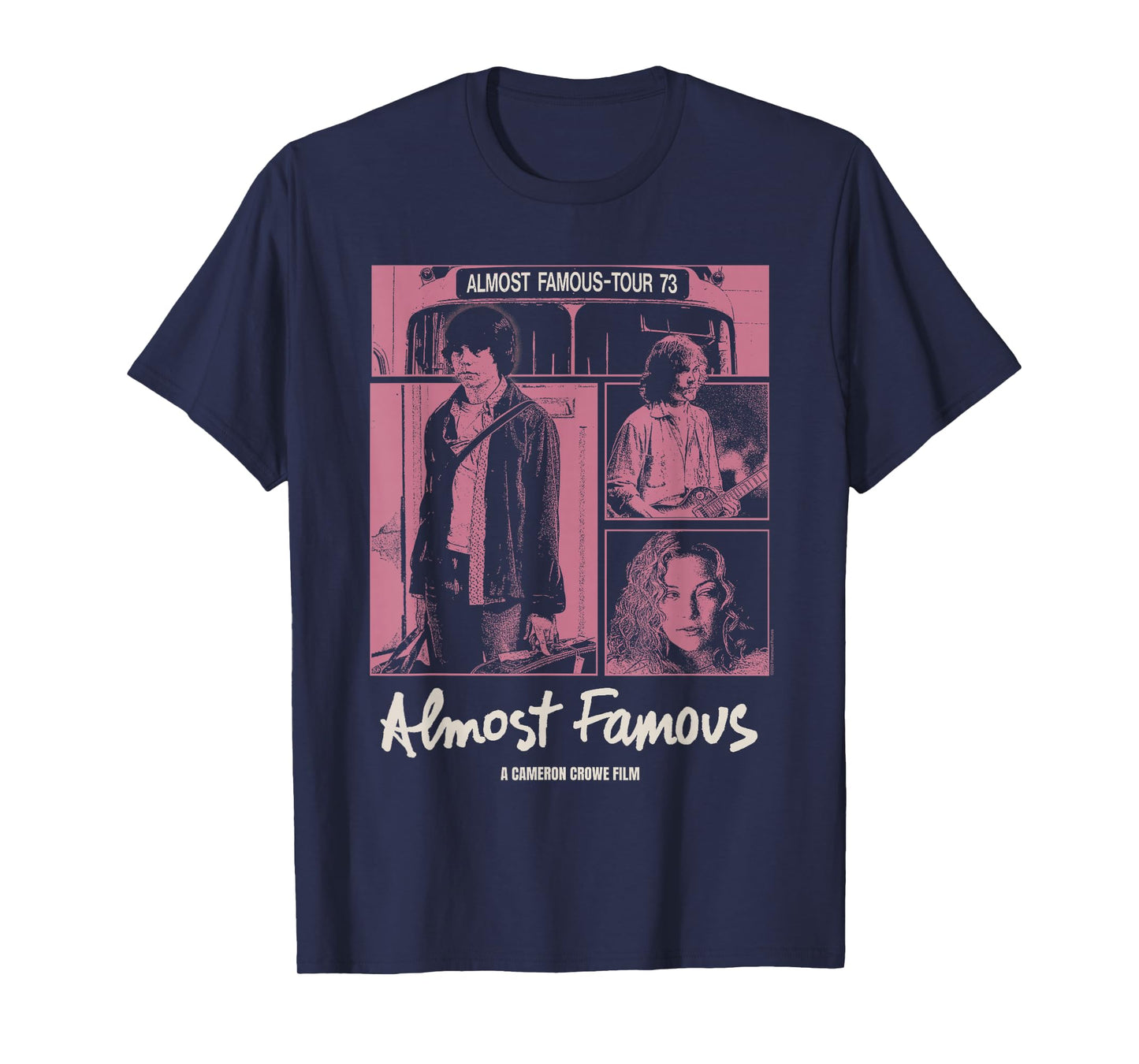 Almost Famous Pink Cast Photos Collage Movie T-Shirt