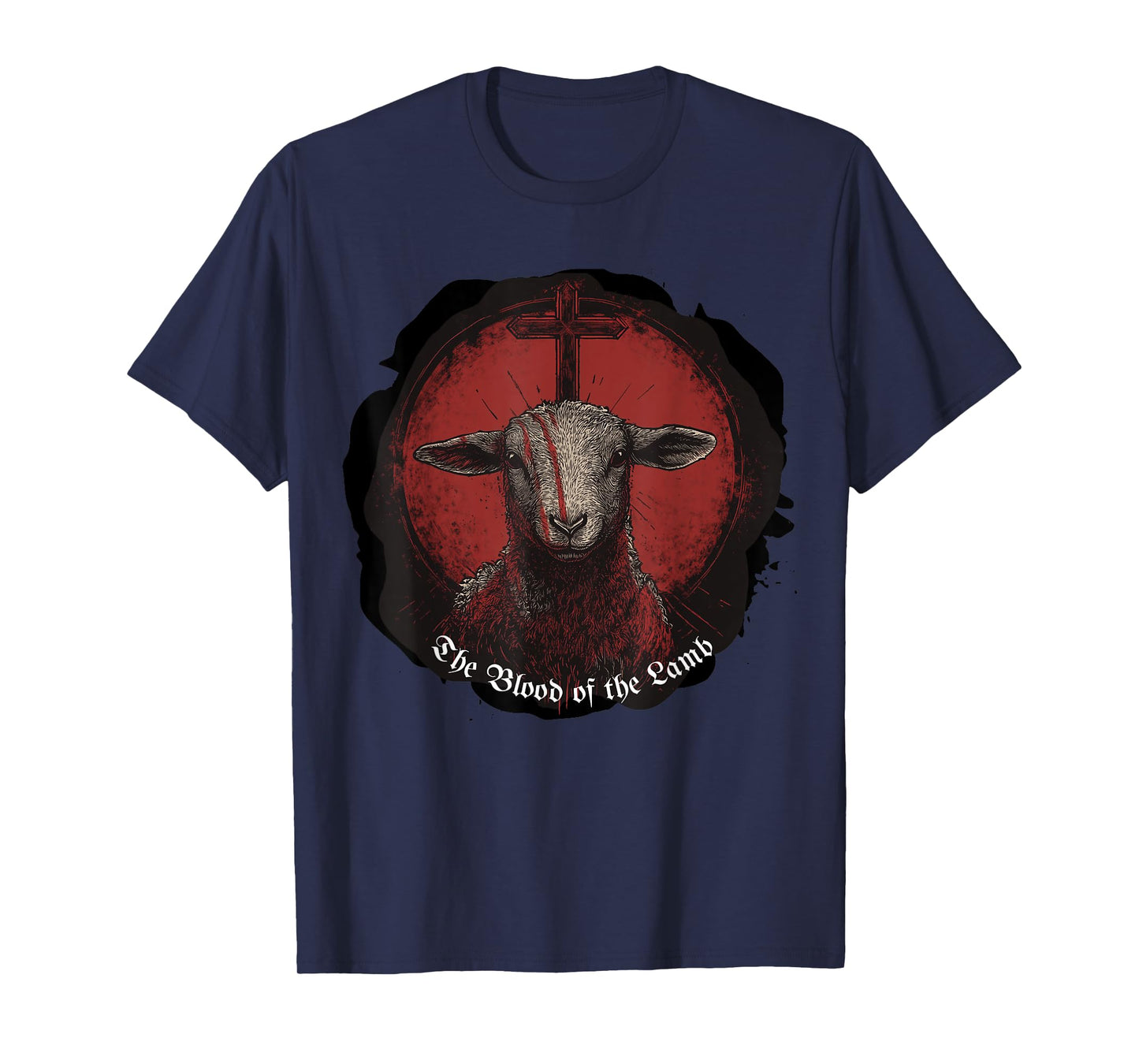 Blood of the Lamb Verse | Gothic Grunge Christian Streetwear T-Shirt