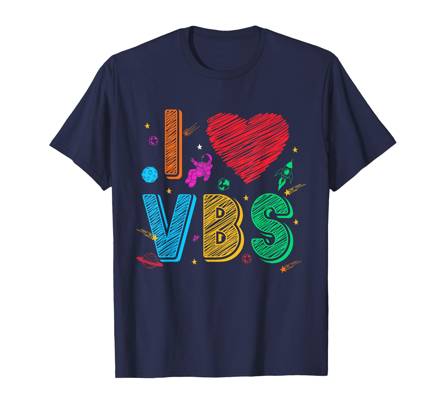 I Love VBS Vacation Bible School Squad Religious Them T-Shirt