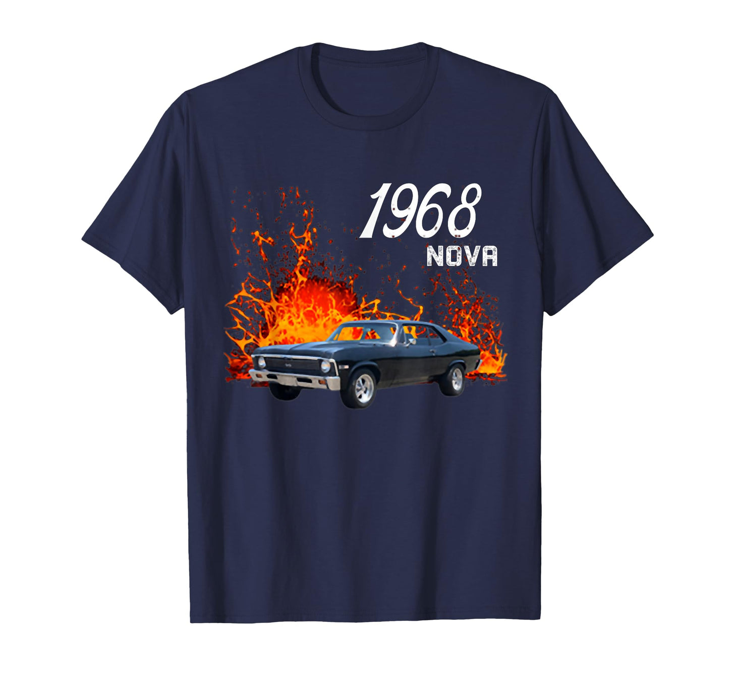 1968 68 Chevys Nova 2 Classic Car Old School Muscle Car T-Shirt