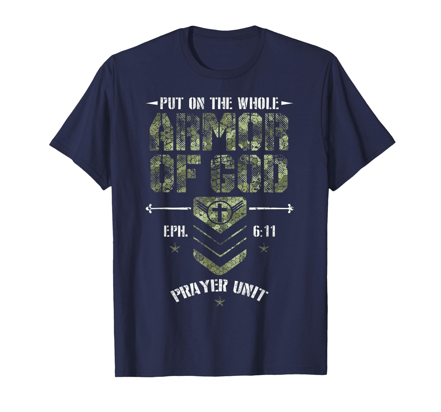 Put On The Whole Armor Of God Christian Bible Scripture Men T-Shirt