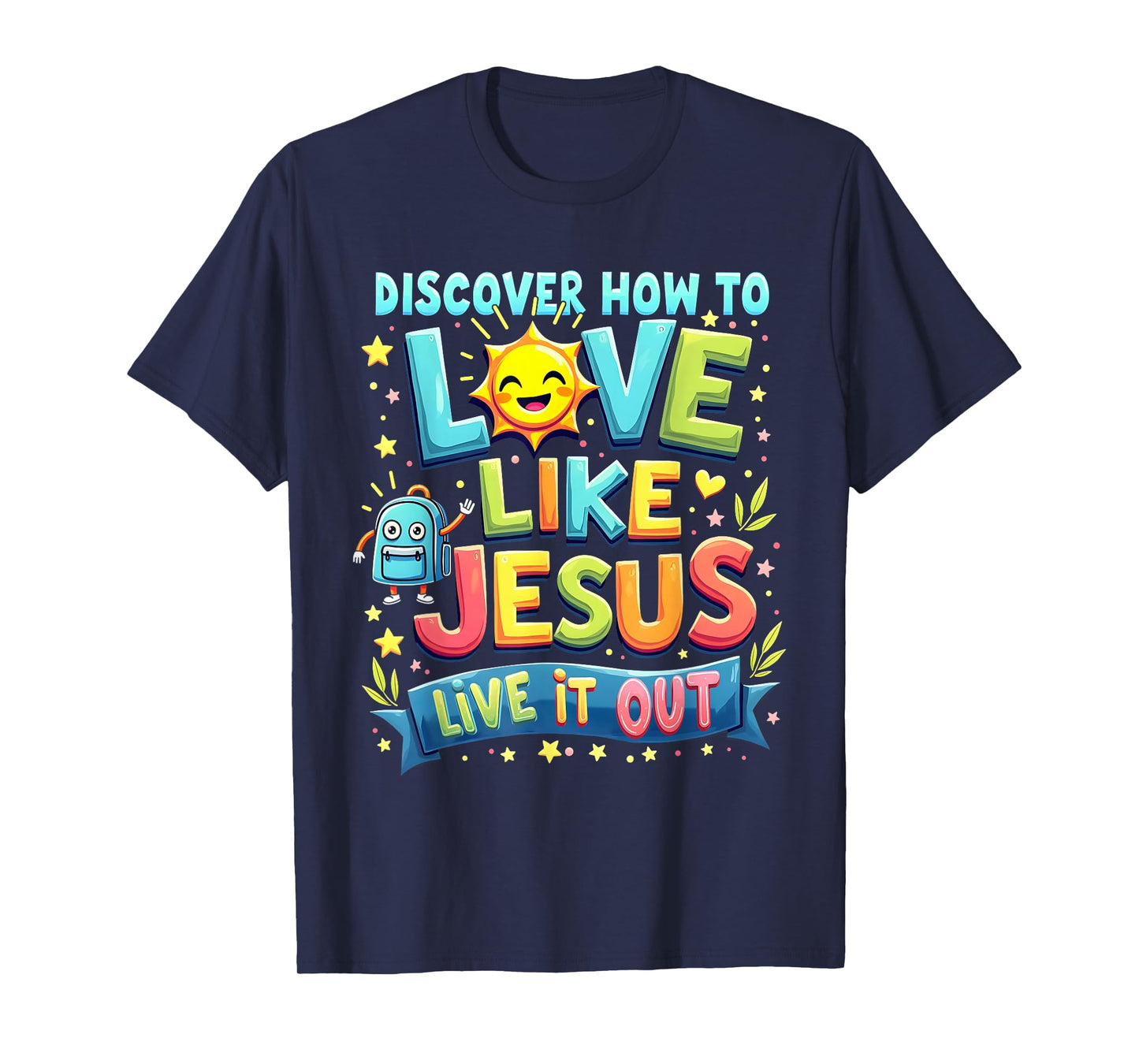 Live it Out Bible School Christian Youth Camp VBS 2025 T-Shirt