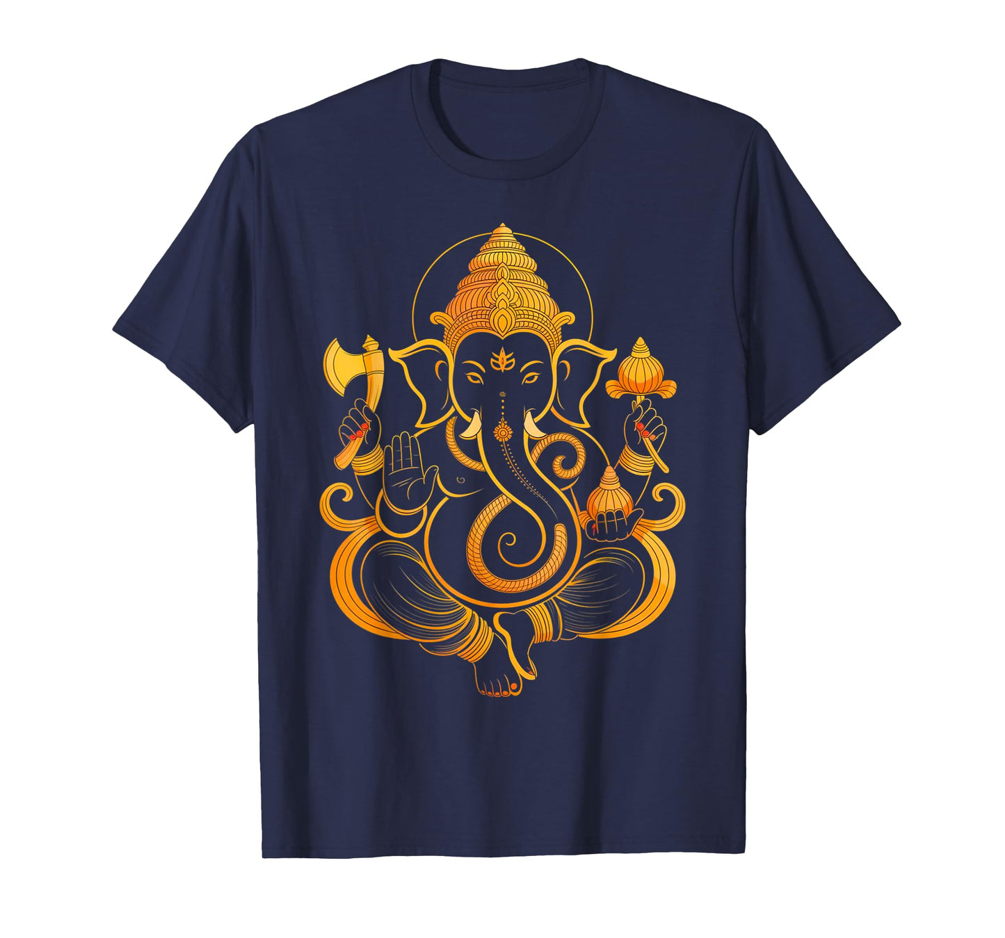Hindu Ganesha Puja Elephant God India Meditation Yoga Murti T-Shirt