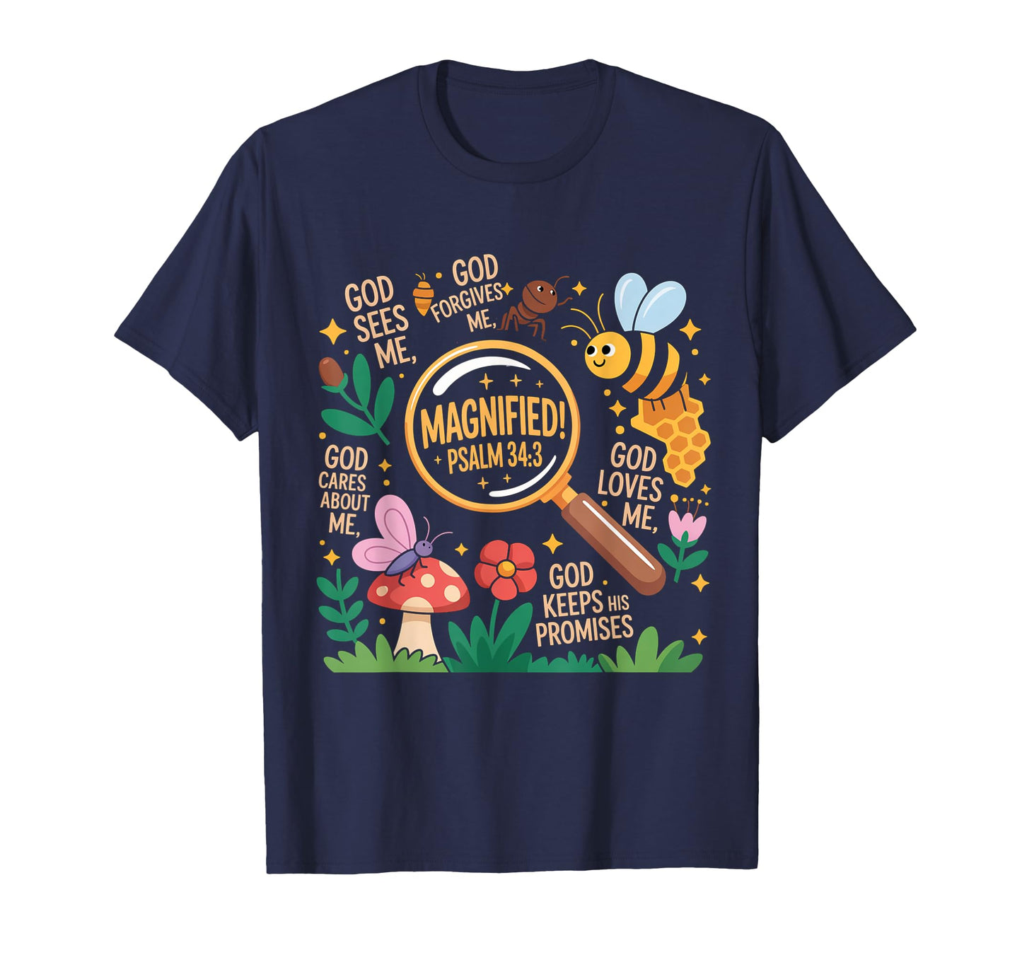 VBS Magnified Faith Adventure – Psalm 34:3 Insect Explorer T-Shirt