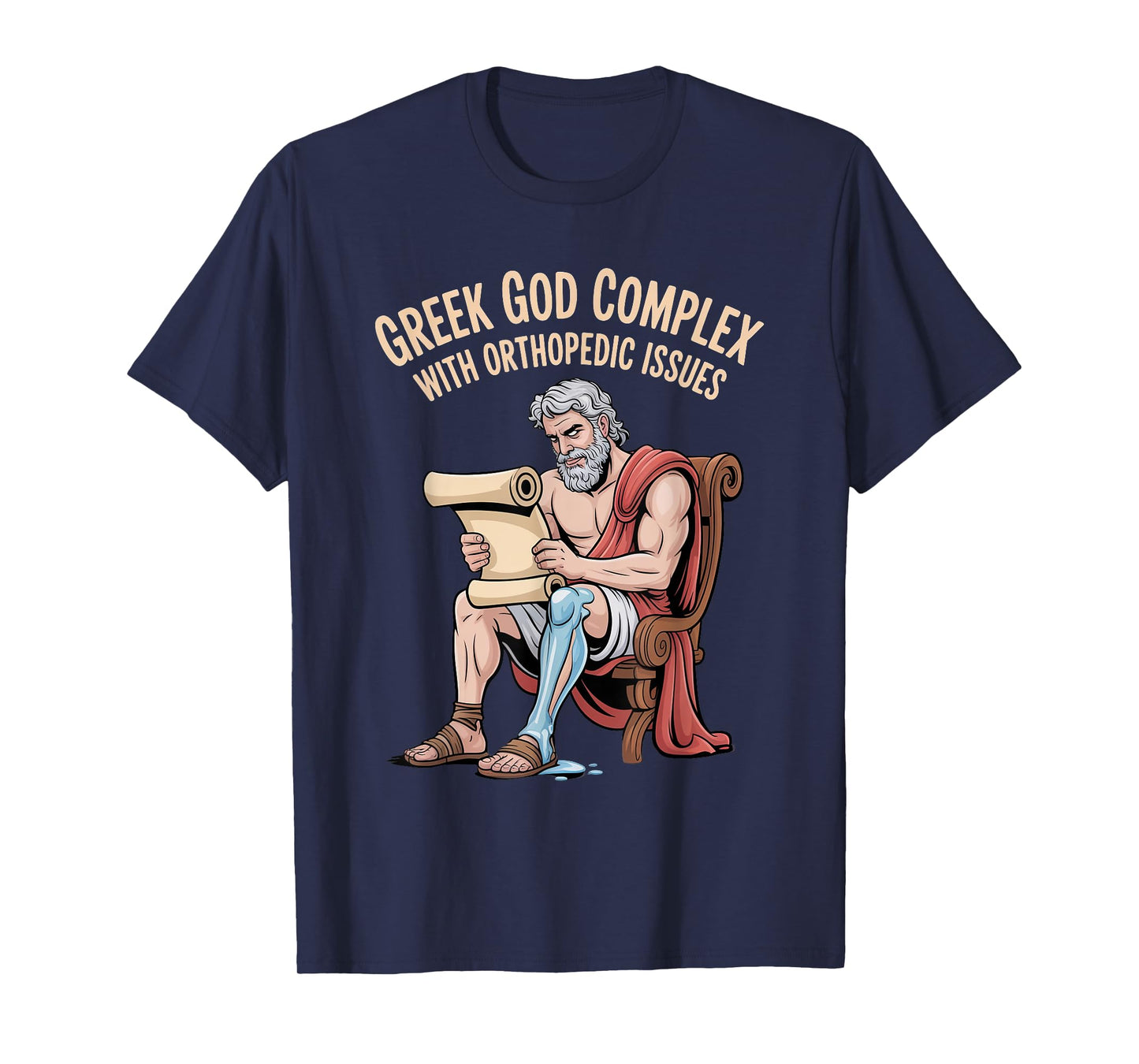 Greek God Achilles Humor for Orthopedic Recovery T-Shirt