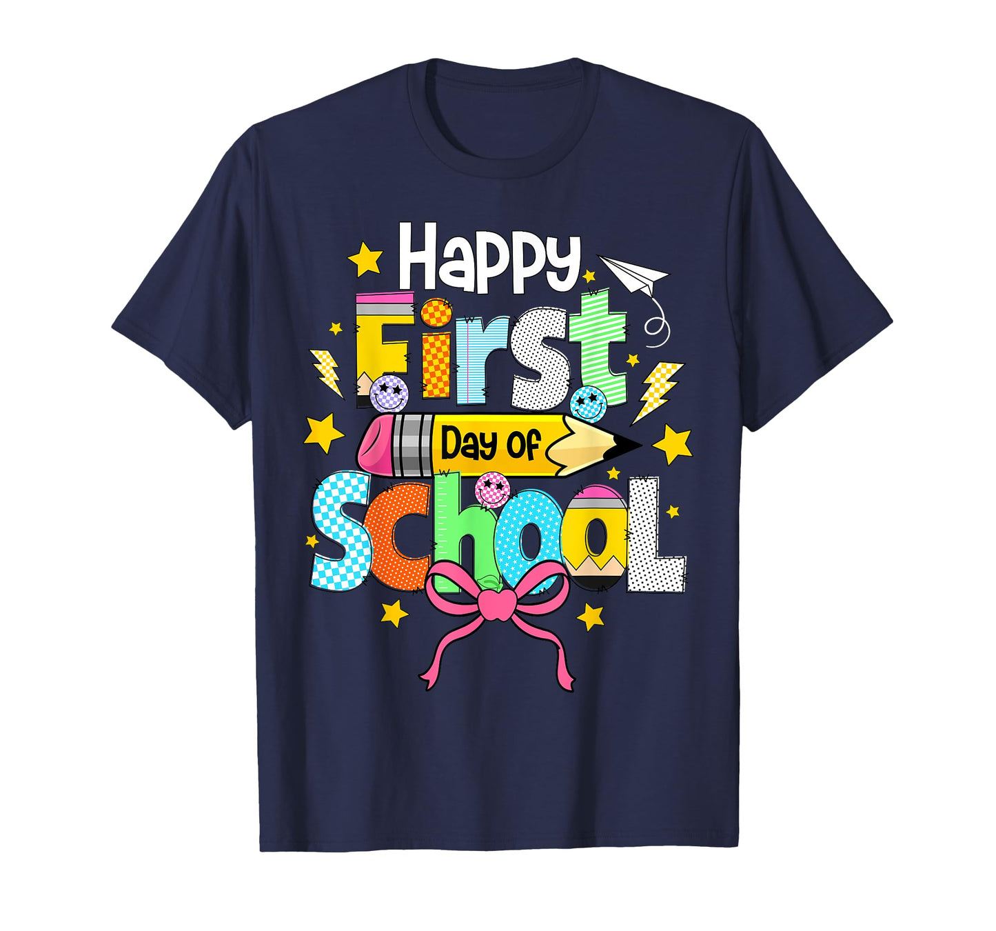 Happy First Day Of School Shirts Teacher Kids Back To School T-Shirt