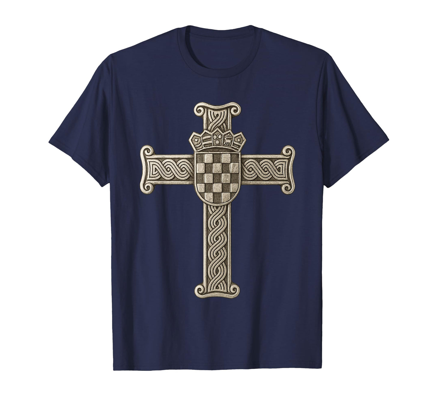 God and Croatia - Croatian cross T-Shirt