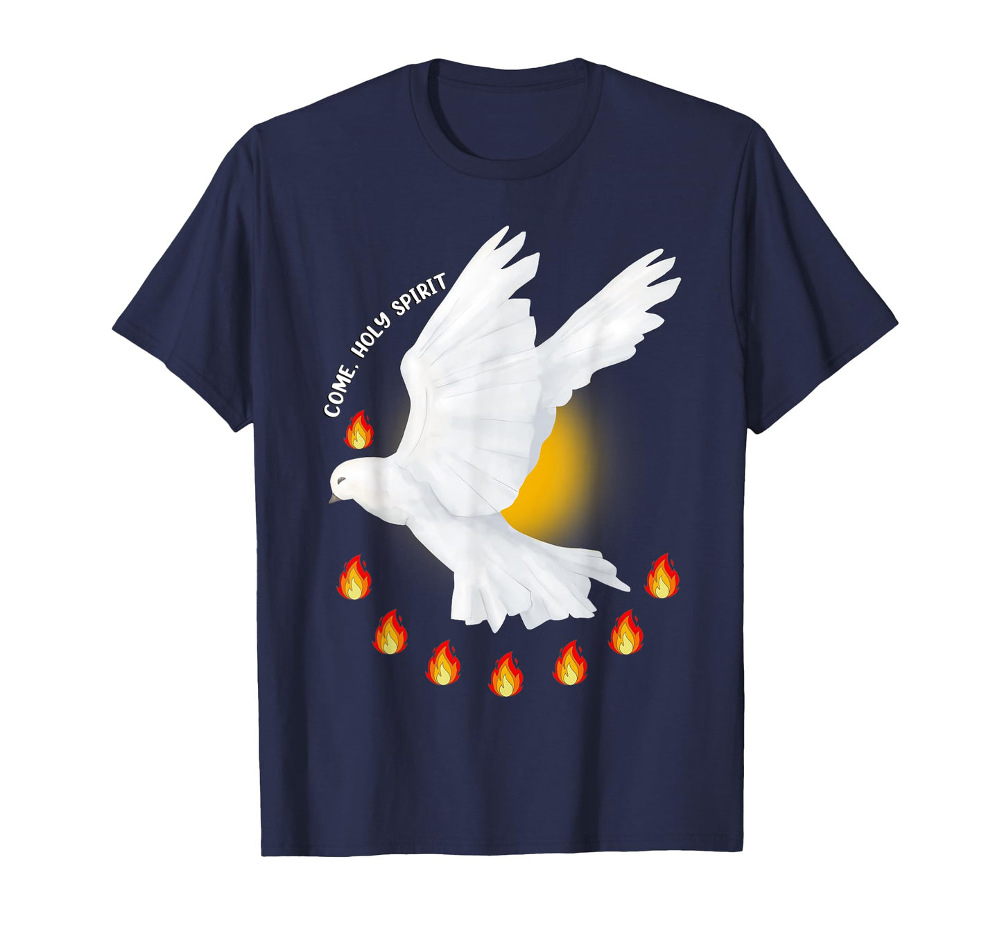 Come Holy Spirit Pentecost Jesus Christian Dove Pentecost T-Shirt