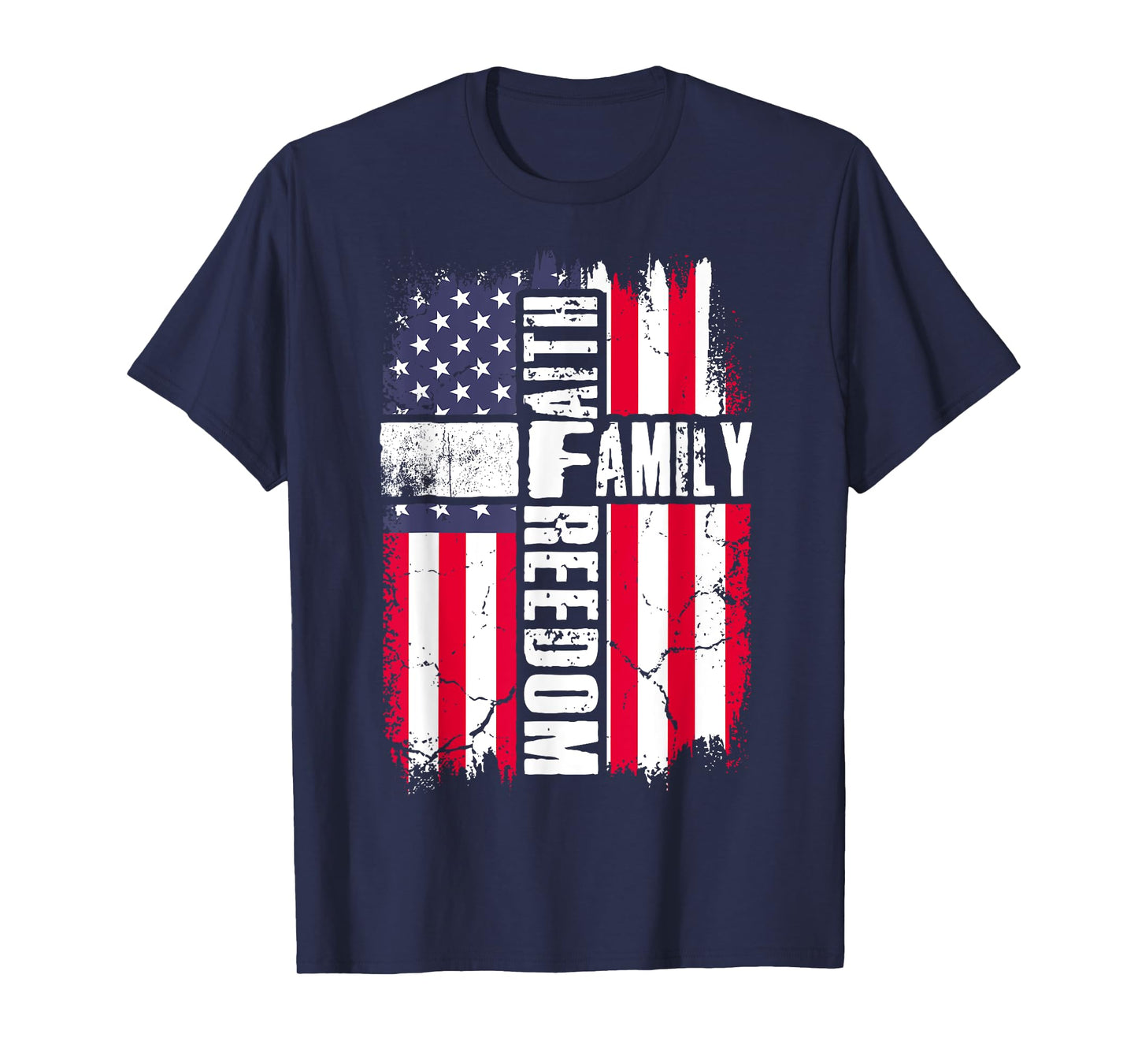 Faith Family Freedom - Patriotic Christian Jesus Bible Psalm T-Shirt