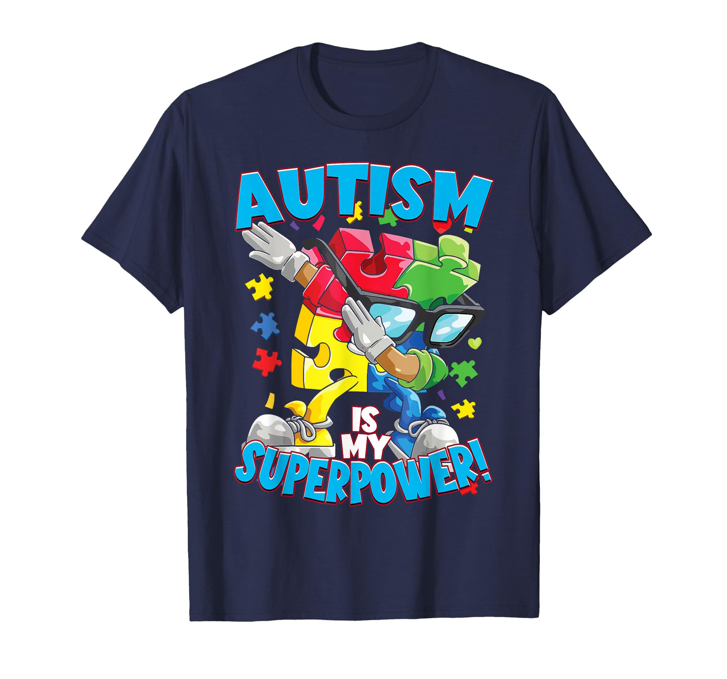 Funny Puzzle Piece Autism Awareness Women Men T-Shirt