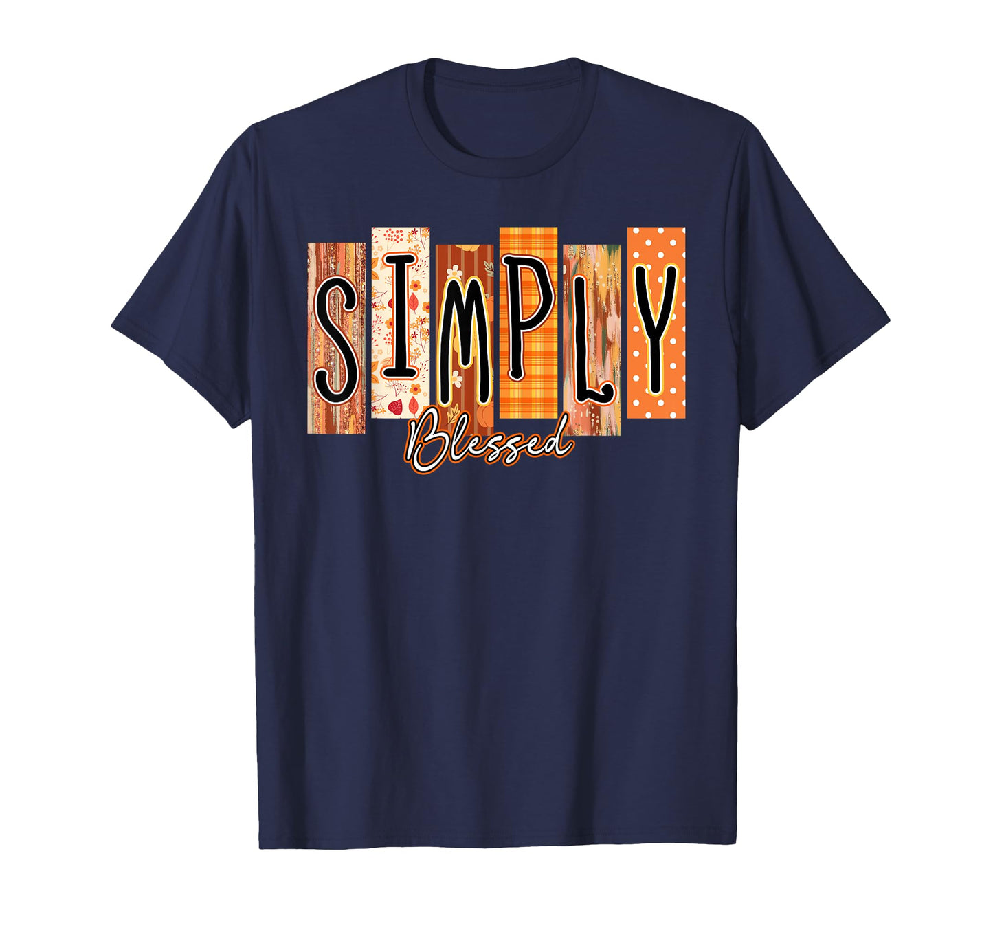 Simply Blessed Bible Verse Fall Christian Pumpkin T-Shirt