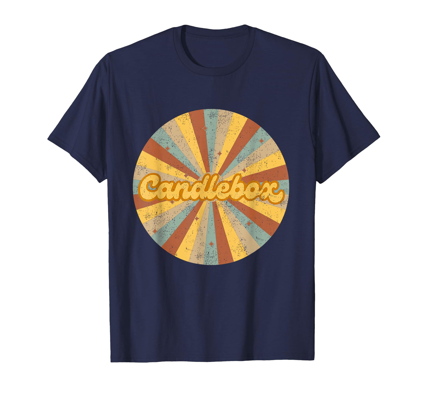 Retro 90s Rock Musician Candle Box Vintage Circle Art T-Shirt