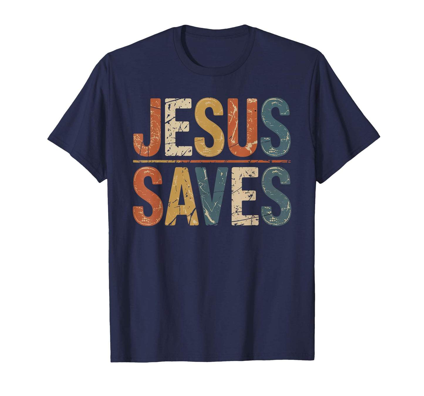 Jesus Saves Cross Christian Religious Faith Mens T-Shirt