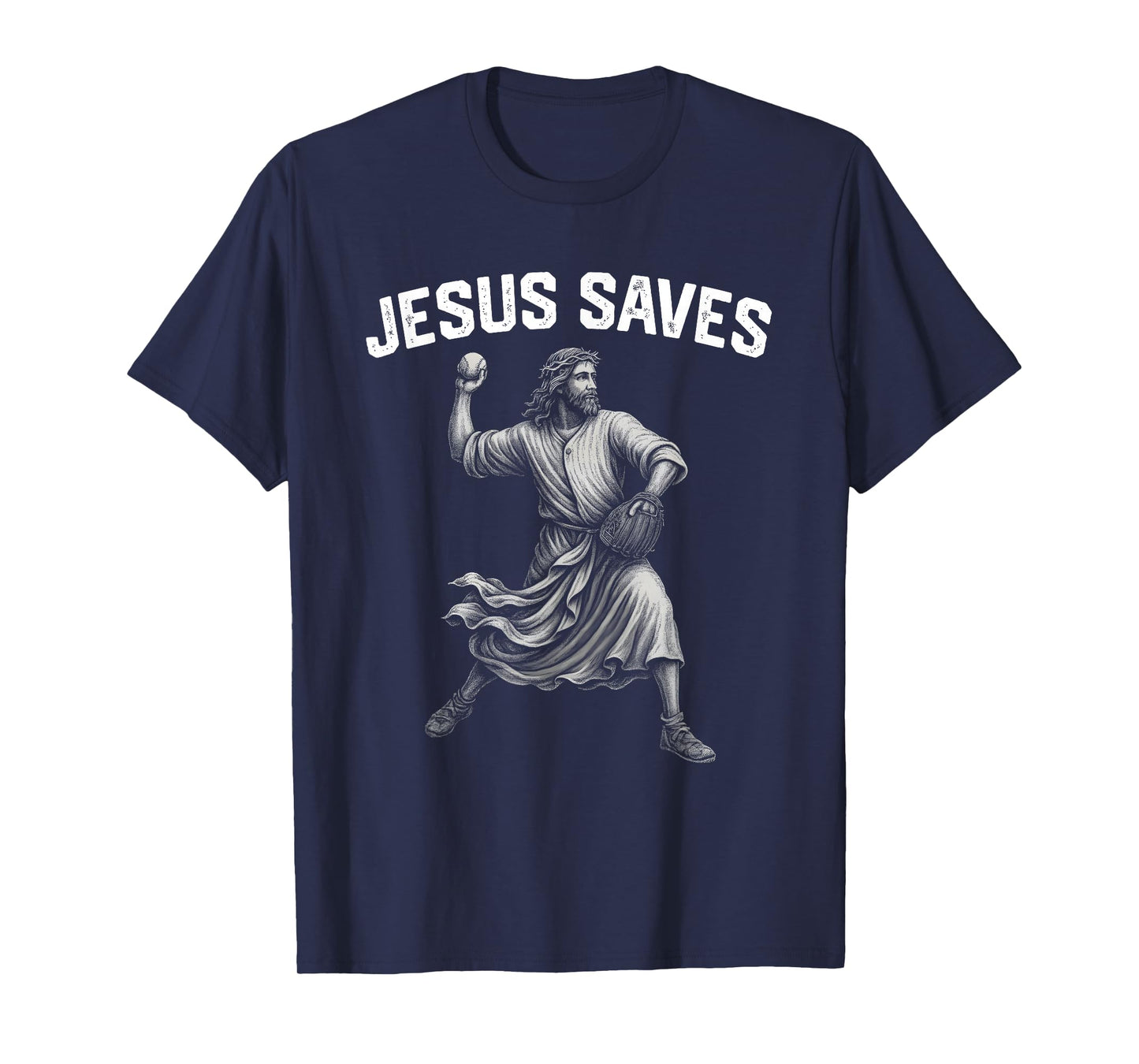 Jesus Saves Shirt Religious Christian Faith Baseball T-Shirt