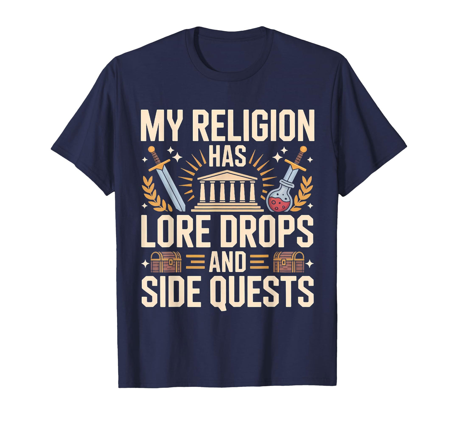 Polytheism Mythology Pagan Lore Gamer Religion Fantasy T-Shirt