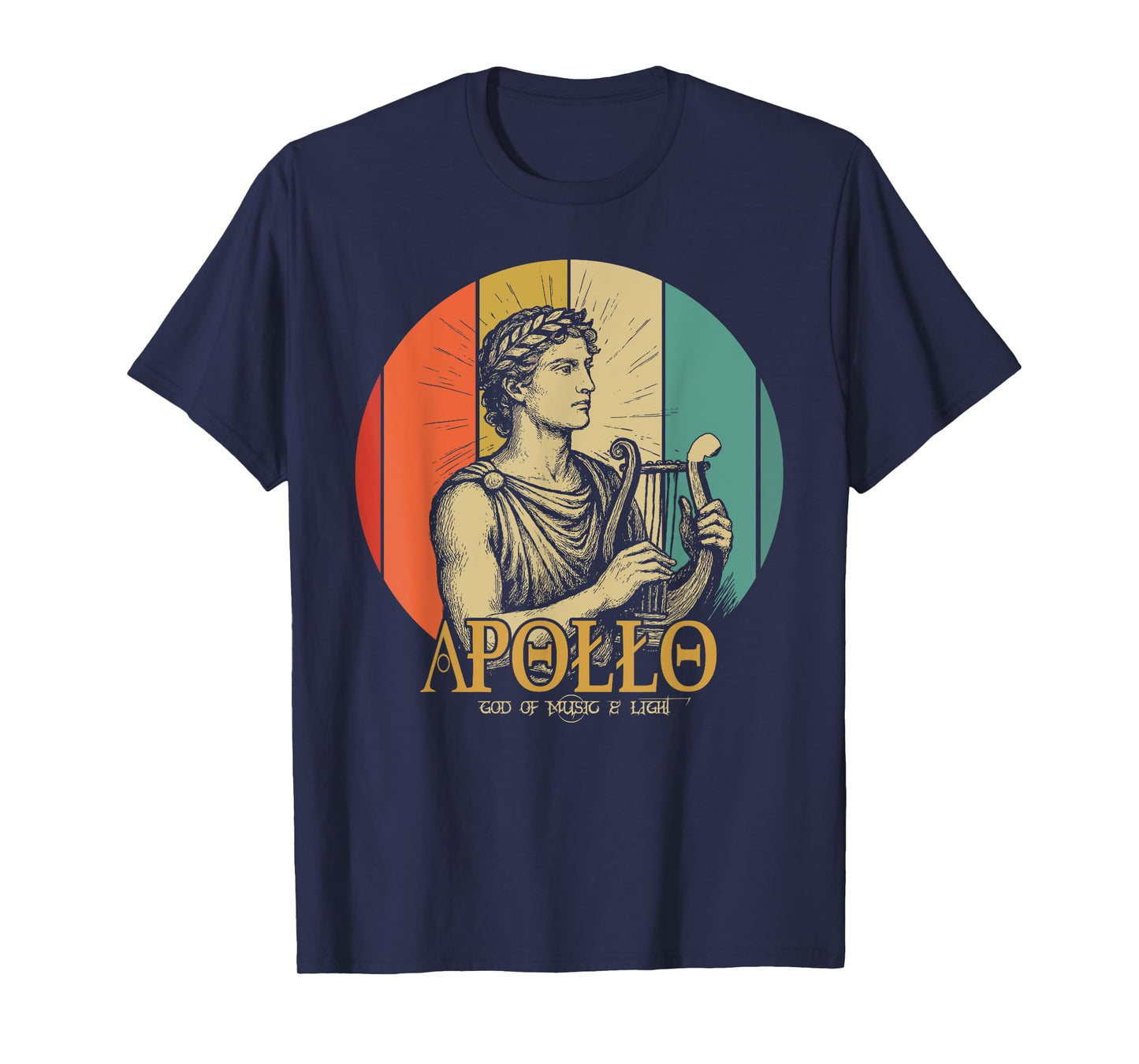 Apollo in Greek Mythology God of Music and Light T-Shirt