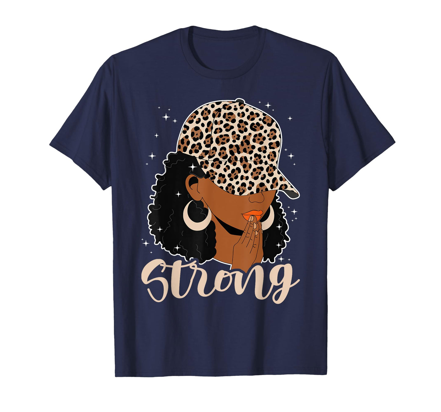 Strong Black Woman Praying Afro African American Christian T-Shirt