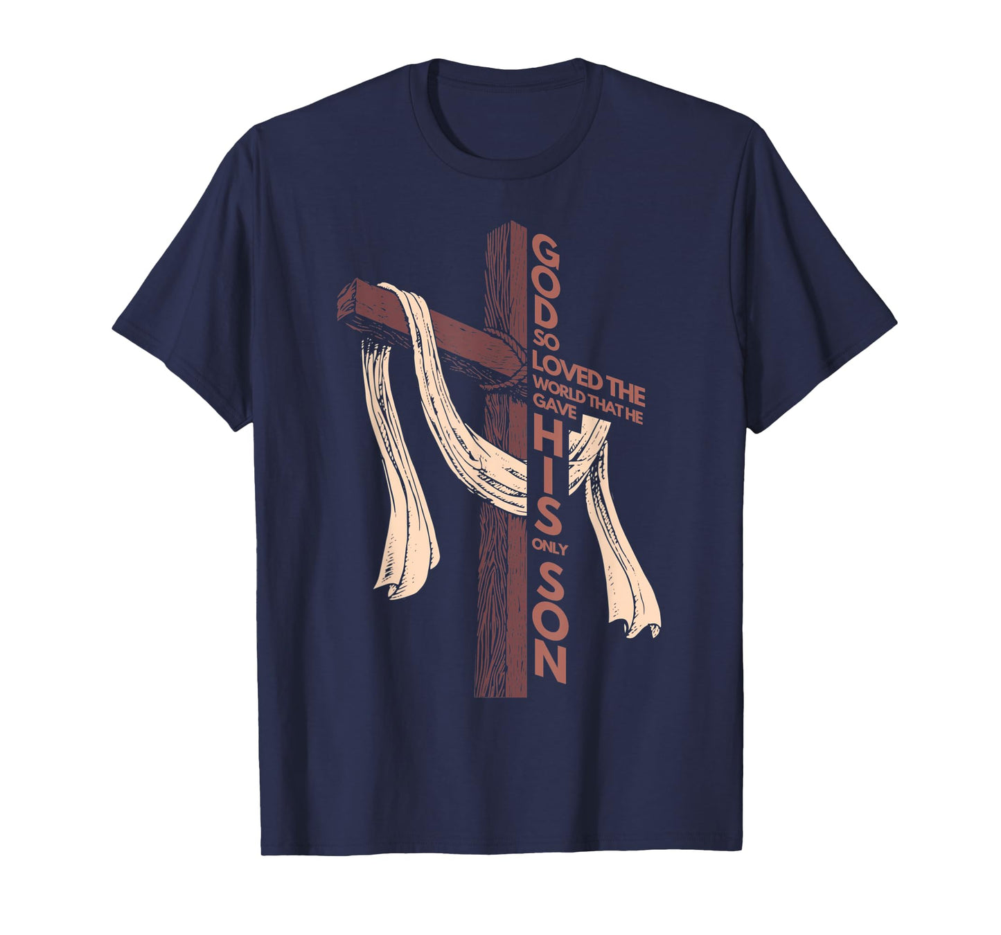 John 3:16 Christian Cross Bible T-Shirt