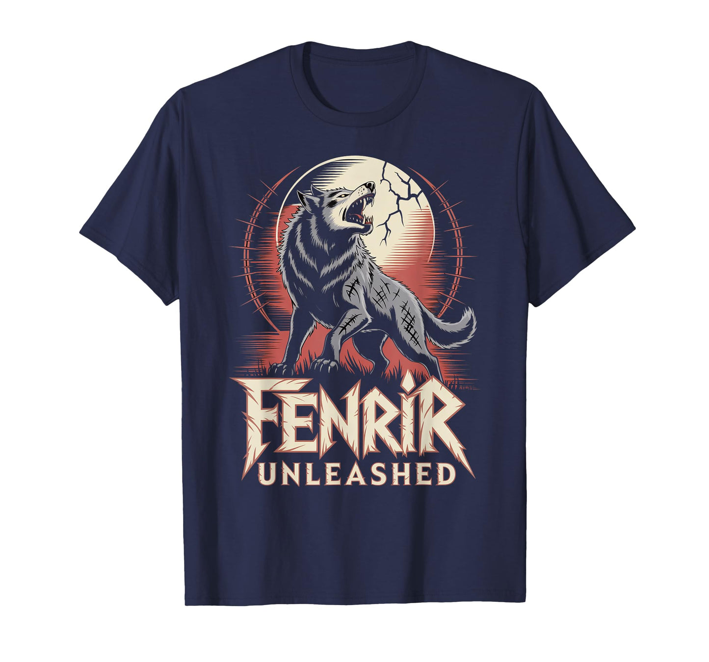 Viking Fenrir Wolf Norse Mythology Nordic Celtic T-Shirt