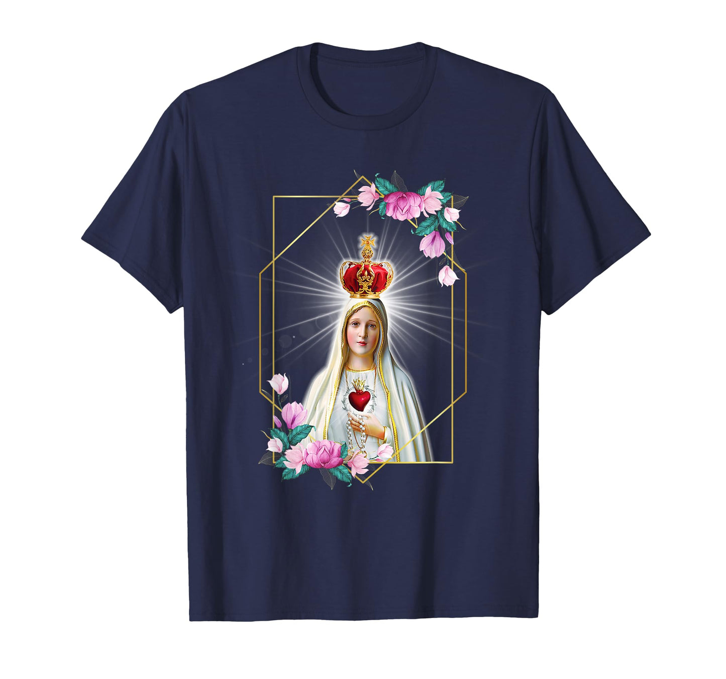 Our Lady of Fatima Immaculate Heart of Blessed Virgin Mary T-Shirt
