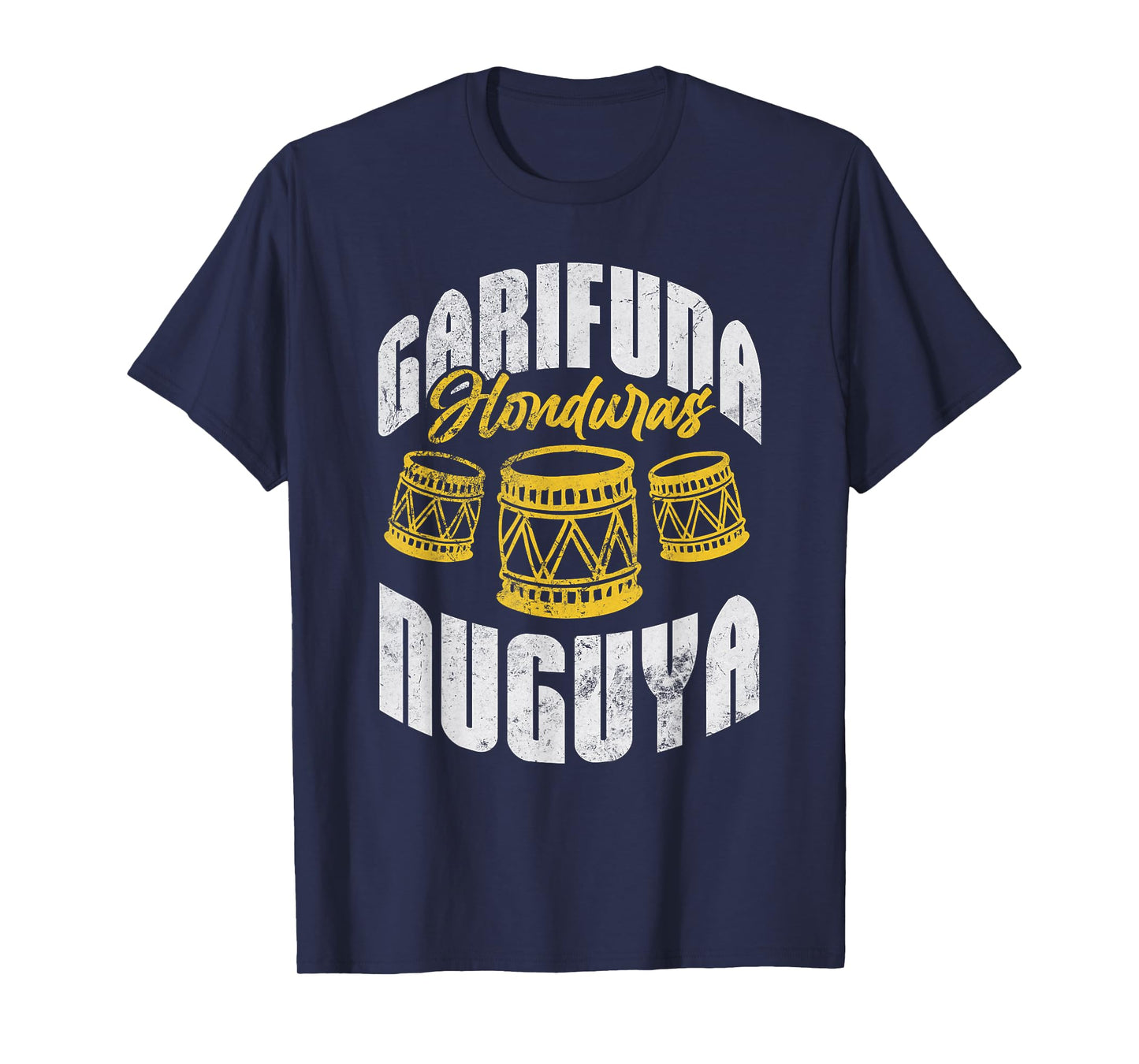 Garifuna Honduras Nuguya Cultural Music Distressed T-Shirt