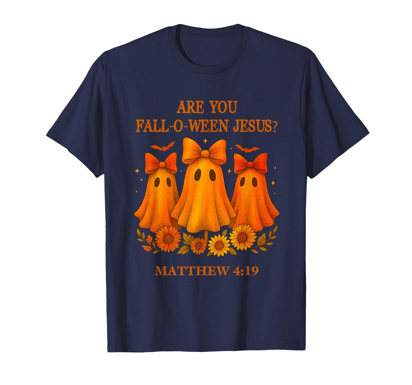 are You Falloween Jesus Spooky Halloween Matthew Bible Verse T-Shirt