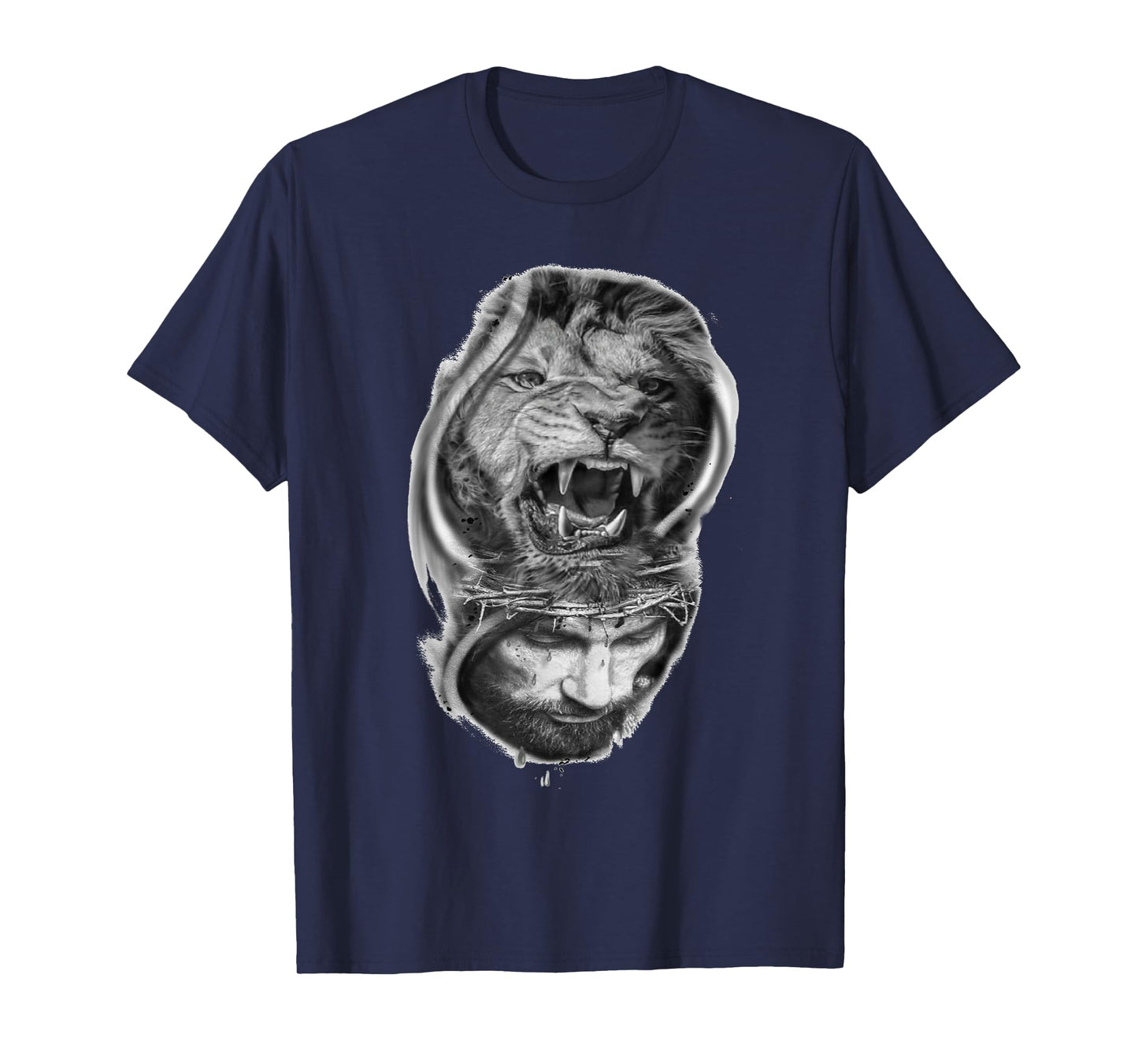 Lion of Judah and Jesus Prayer Christian T-Shirt T-Shirt