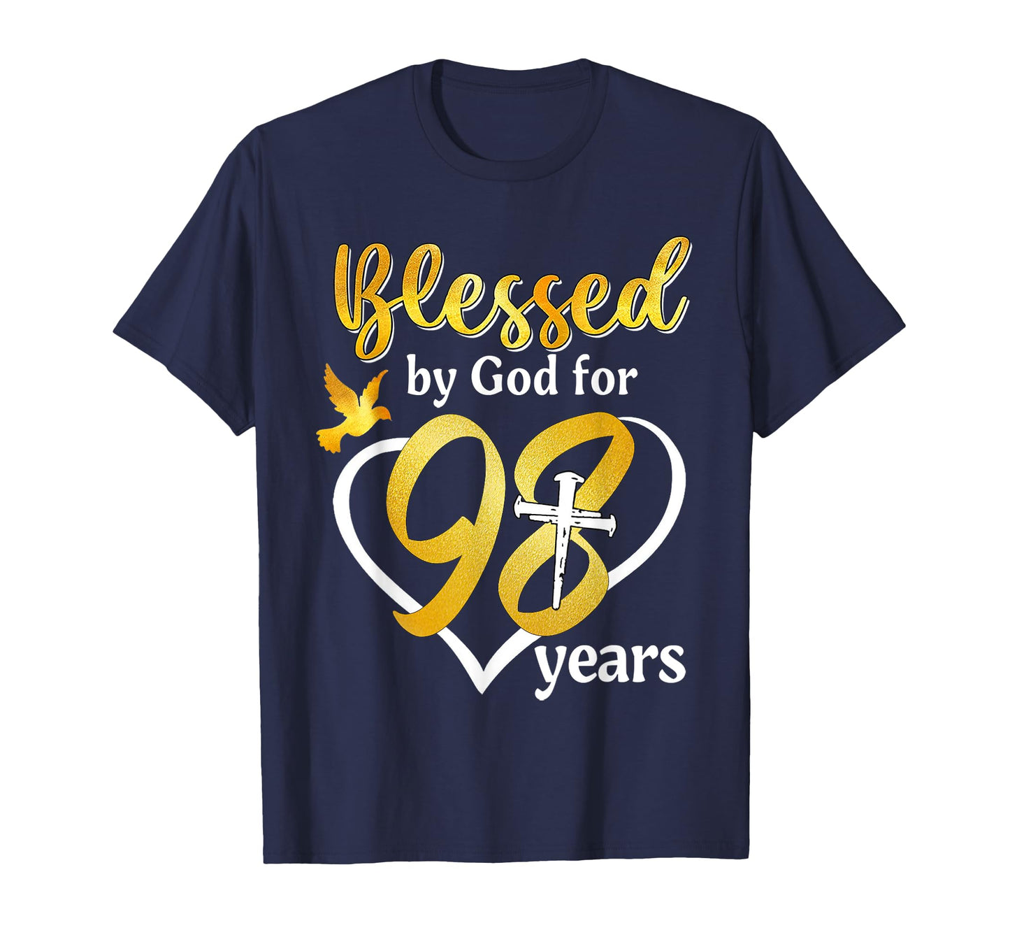 Blessed By God For 98 Years Old 98th Birthday Party Women T-Shirt