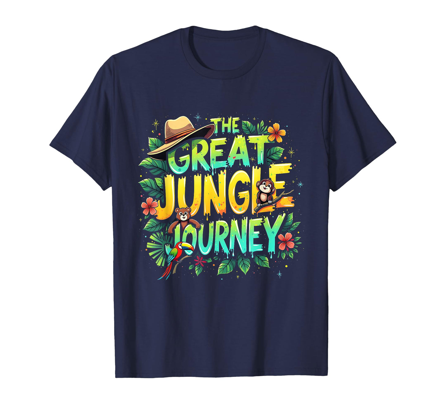 Retro The Great Jungle Journey Adventure Theme VBS Apparel T-Shirt