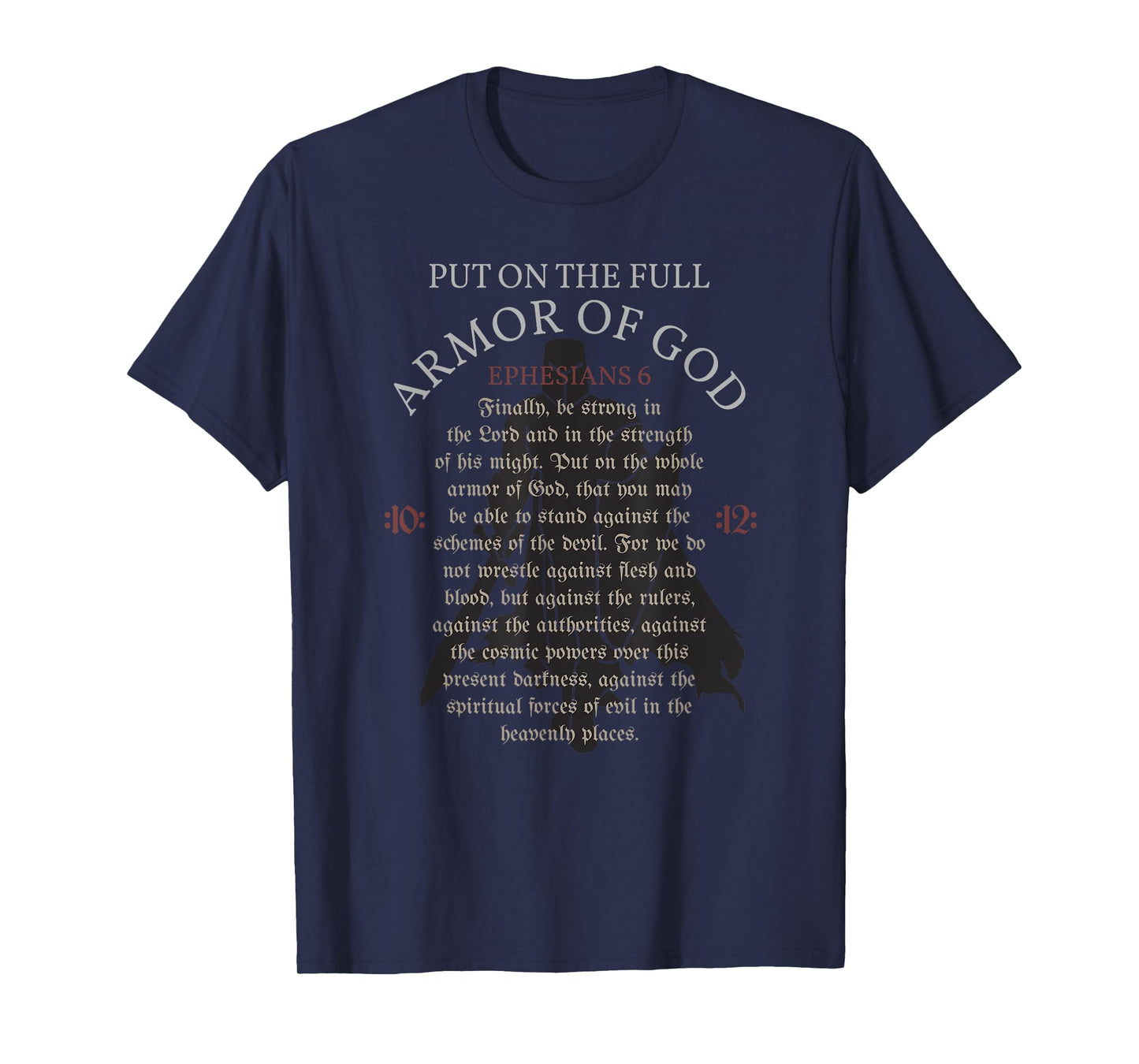 Armor of God Christian Worship Bible Verse T-Shirt