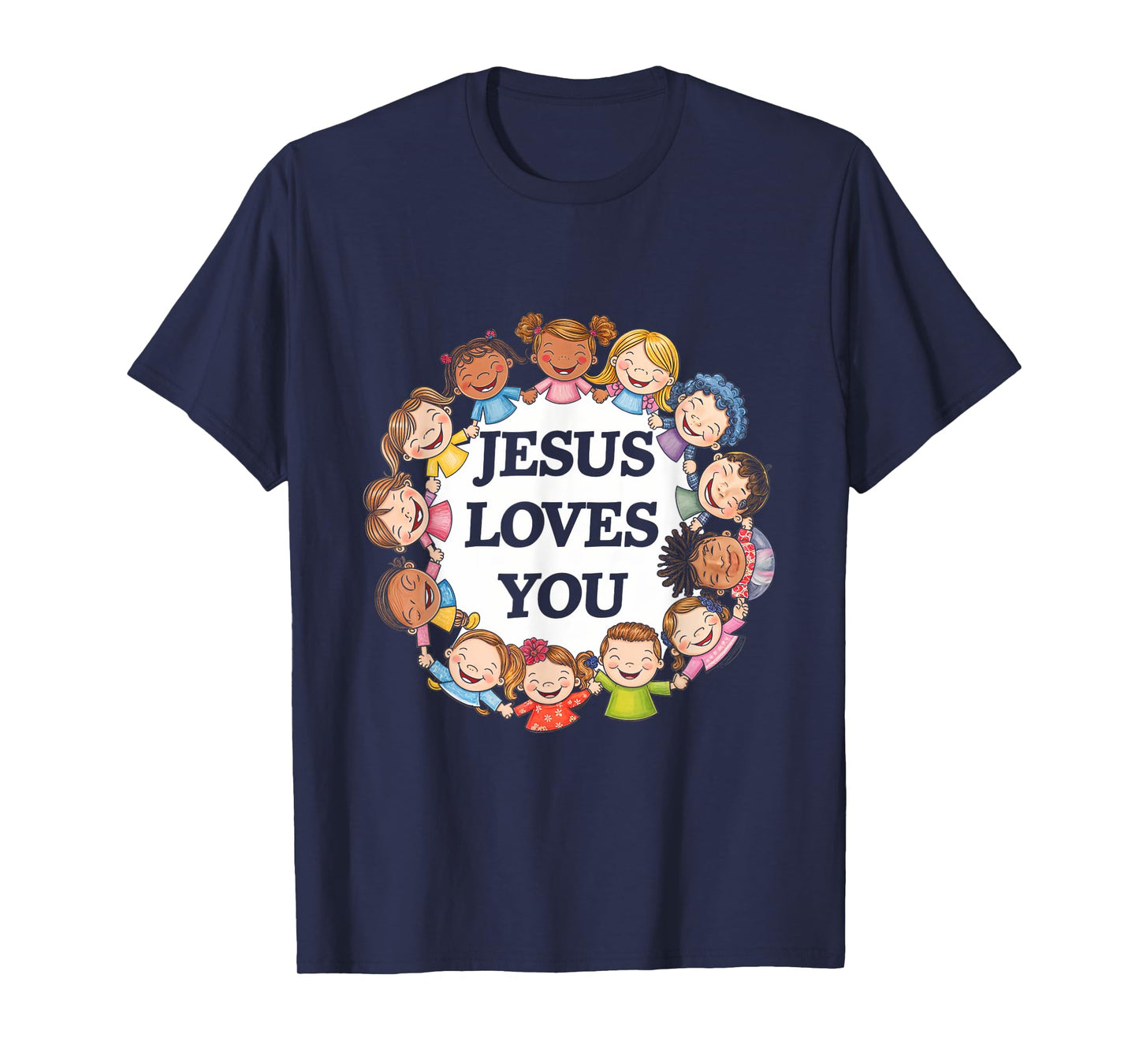 Jesus Loves You Kids Faith Children Religious Love T-Shirt