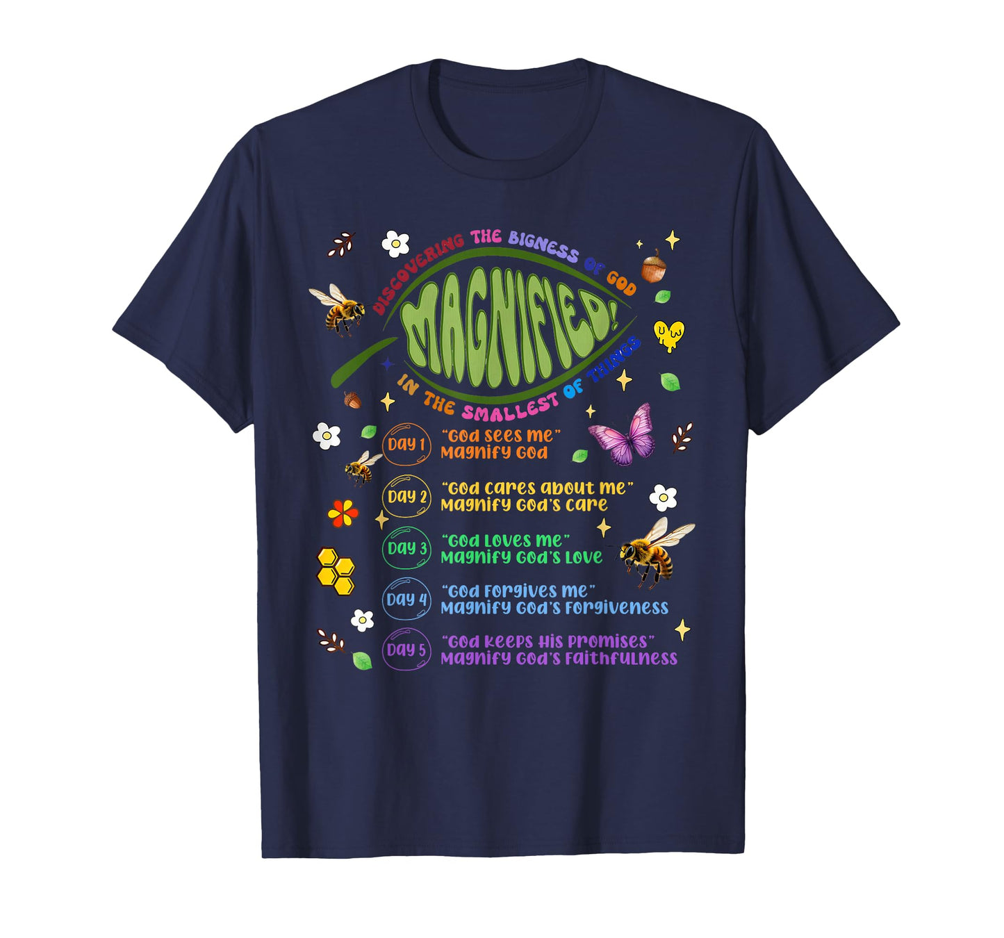 VBS 2025 Magnified Discovering The Bigness Of God Magnified T-Shirt