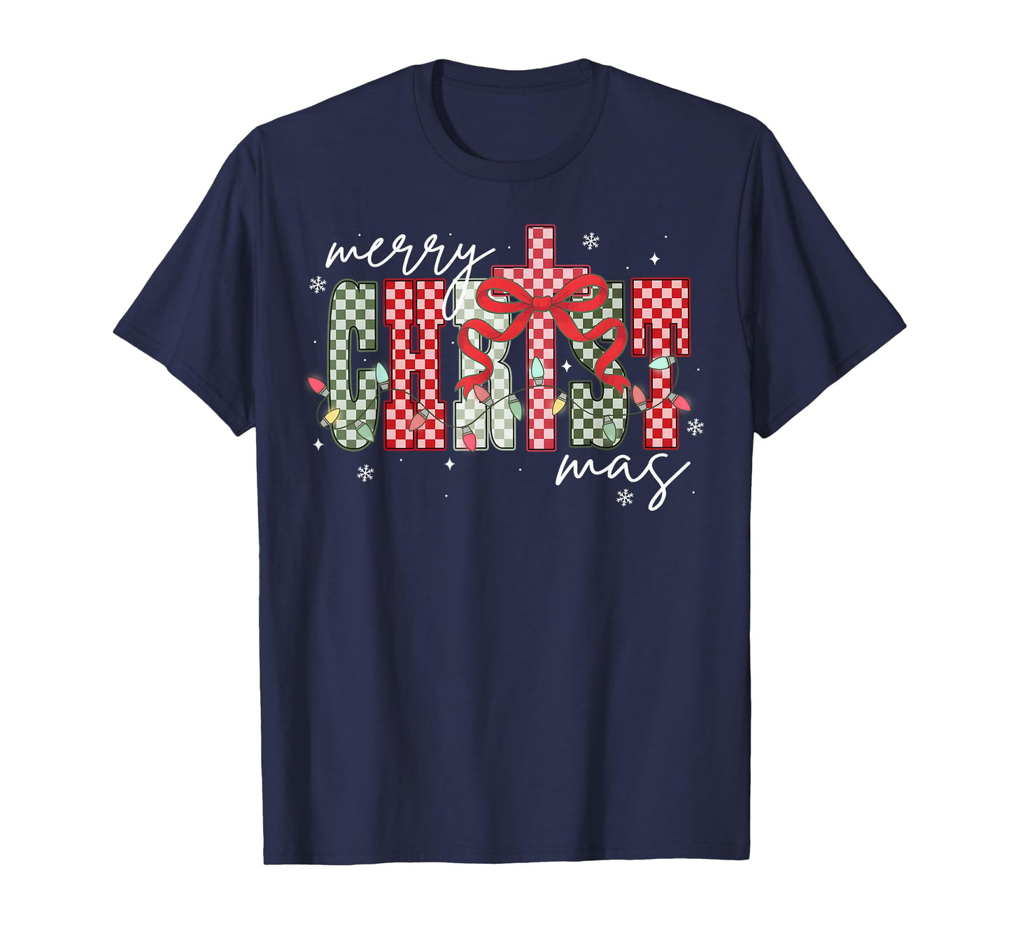 Christian Jesus Cross Faith Religious Xmas Merry Christmas T-Shirt