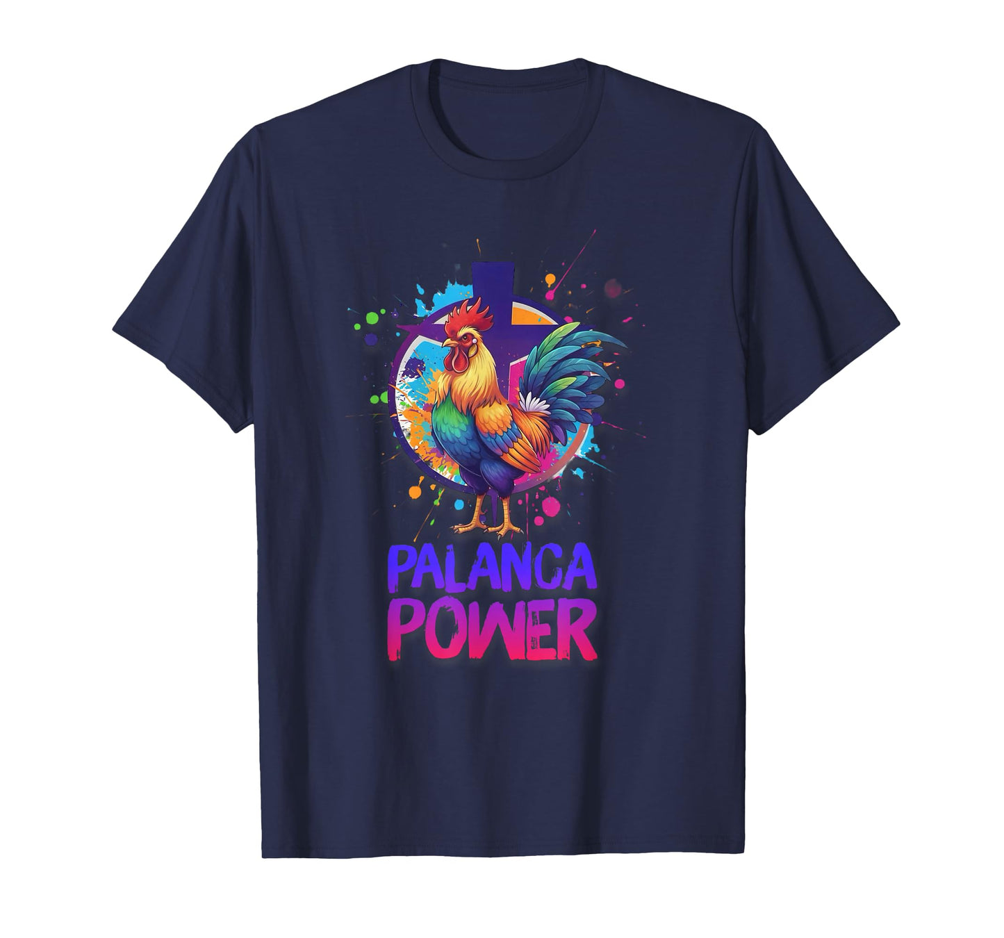 DeColores Cursillo Rainbow Rooster Catholic T-Shirt