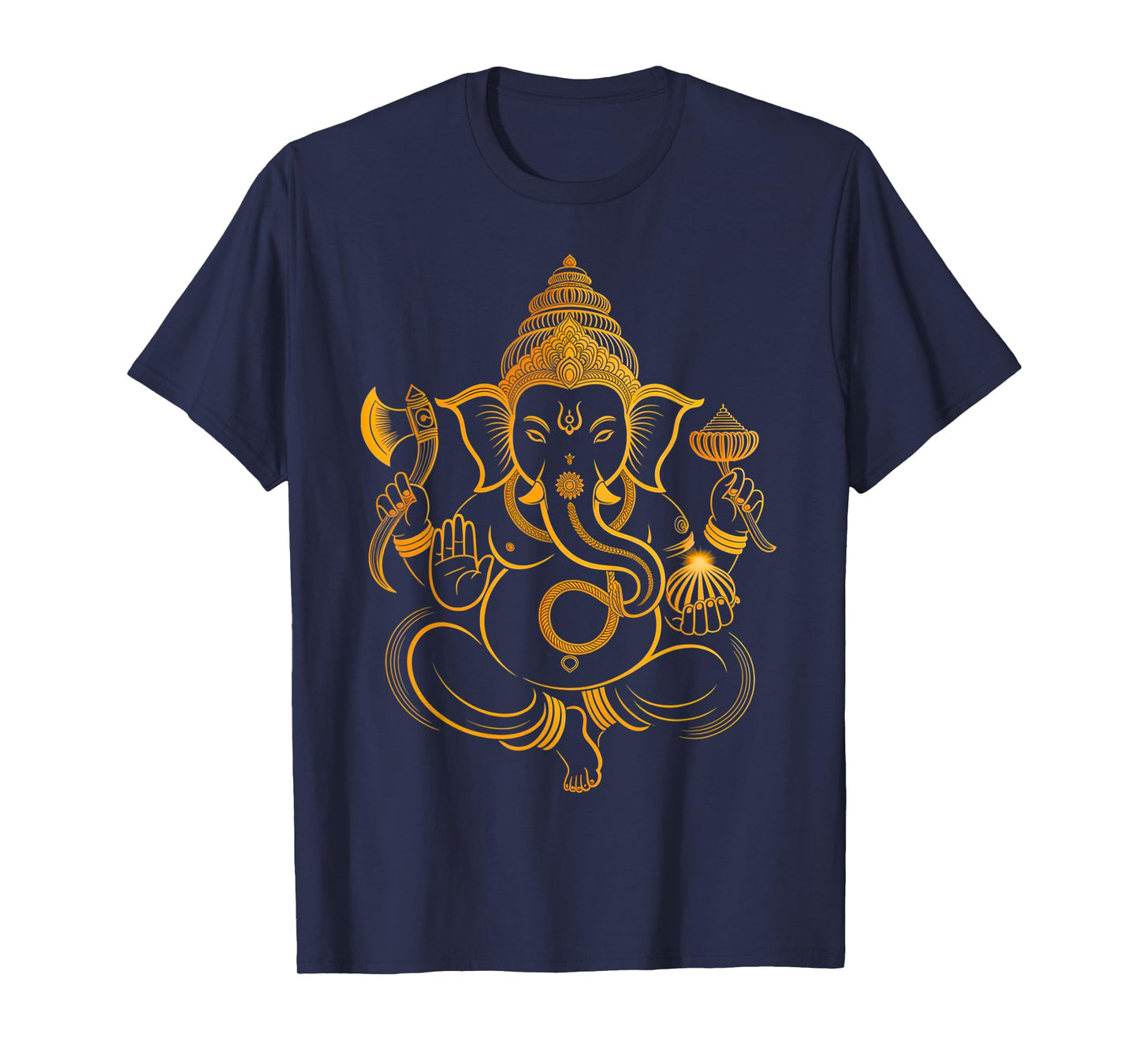 Hindu Ganesha Puja Elephant God India Meditation Yoga Murti T-Shirt
