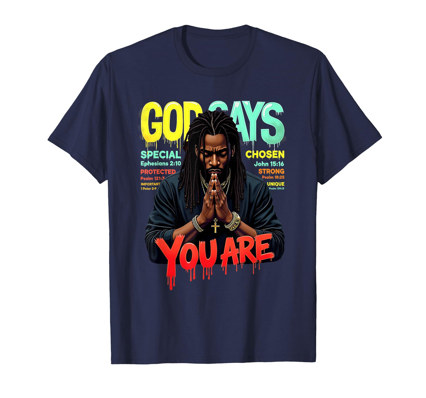 Black Man God Says You are Juneteenth Emancipation Day T-Shirt