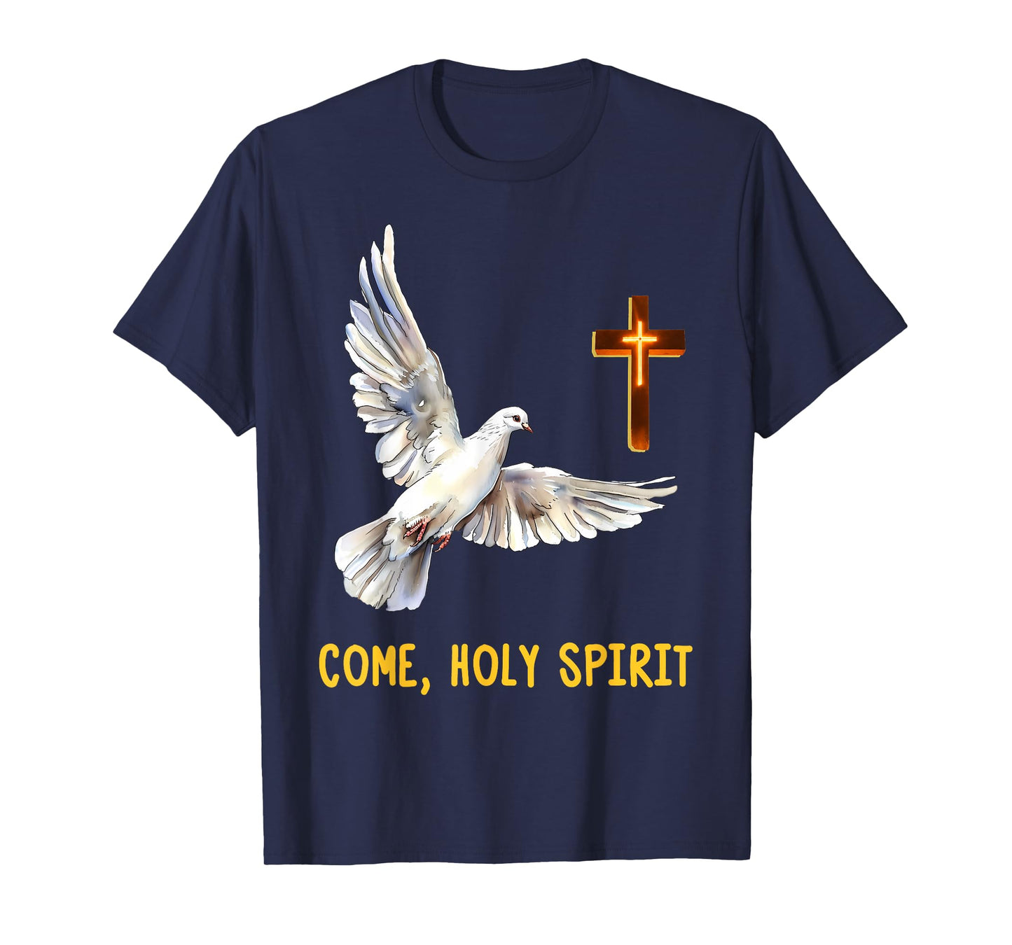 Come, Holy Spirit Cross Dove Christian T-Shirt