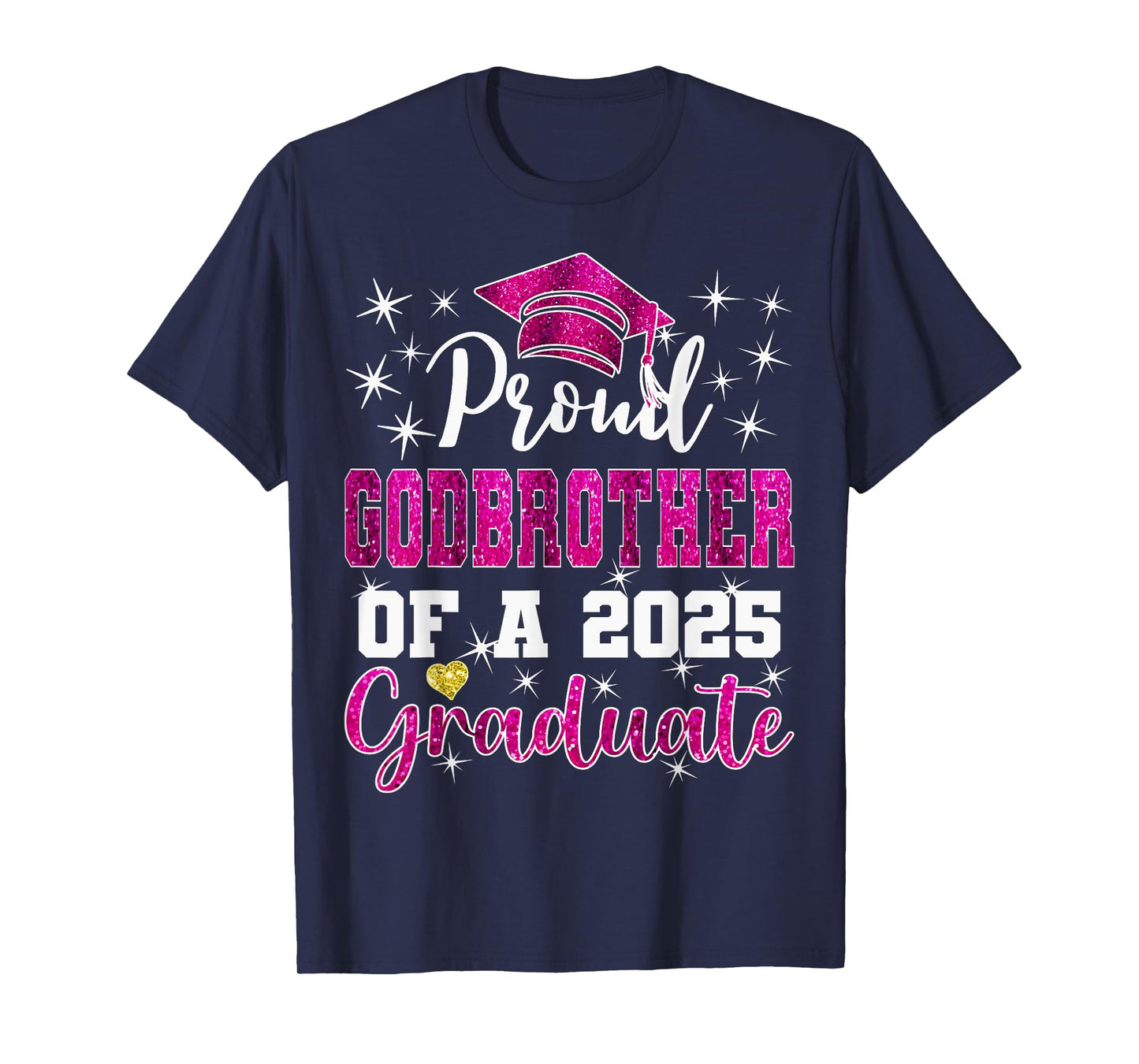 Super Proud Godbrother of 2026 Pinkuate Pinkuation Family T-Shirt