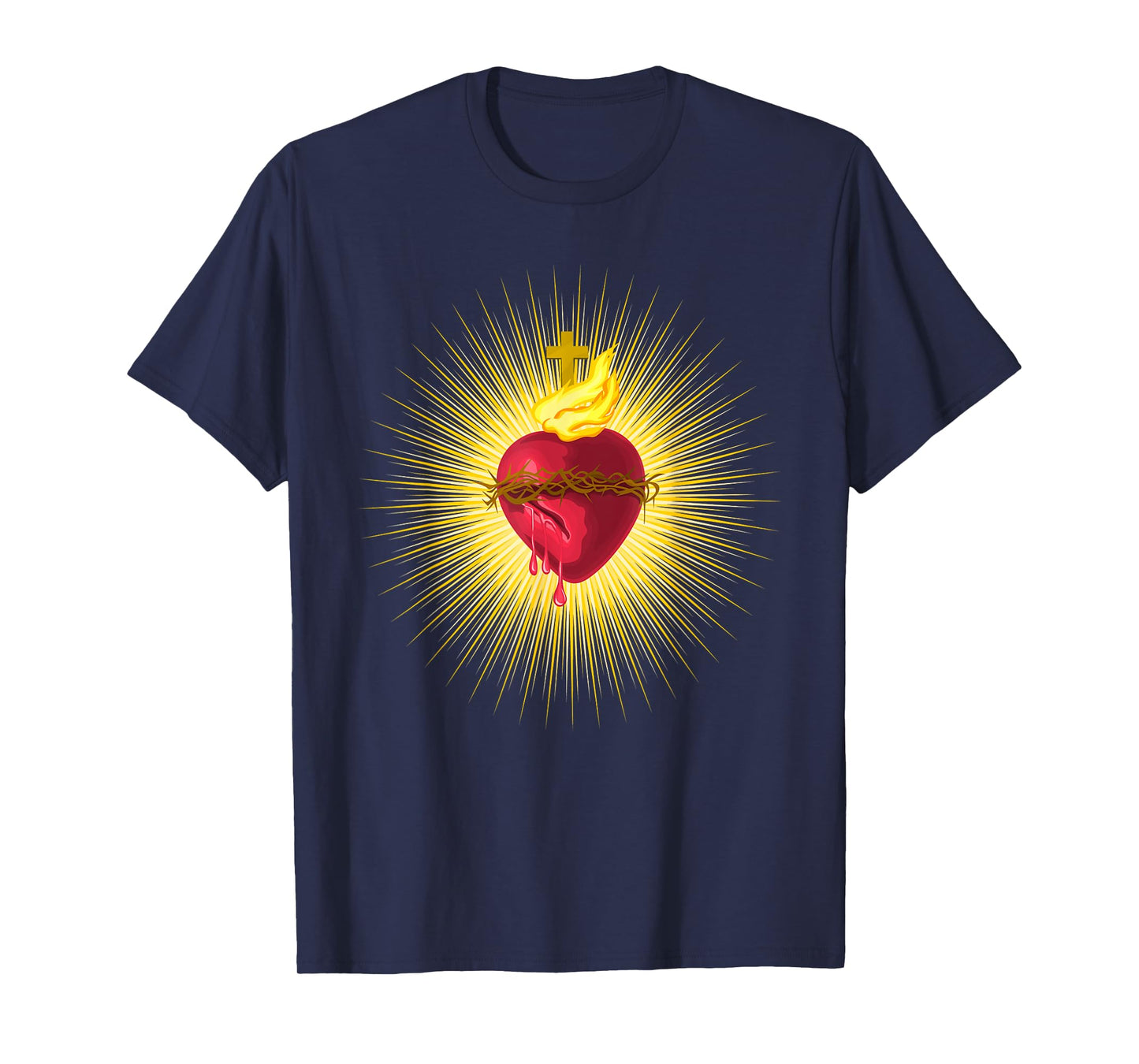 Sacred Heart of Jesus Catholic Art Traditional Latin Mass T-Shirt