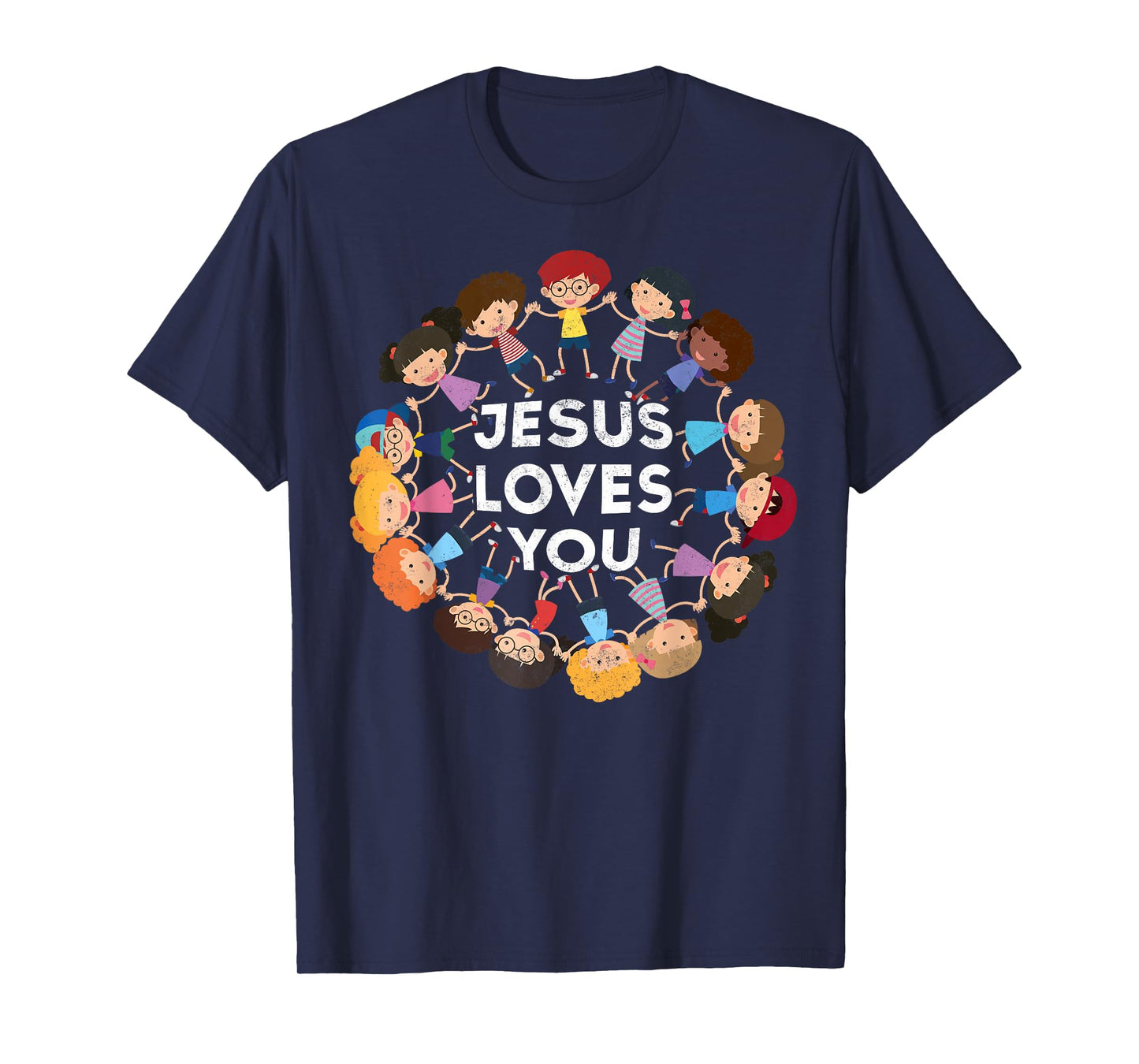 Jesus Loves You Christian Kids Tee Jesus Christ Bible Lover T-Shirt