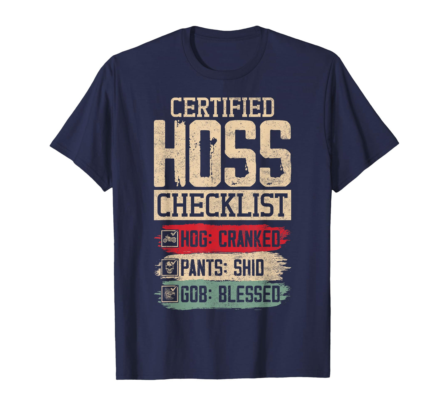 Hog Cranked Shid Gob Blessed Barb Left Funny Gag T-Shirt