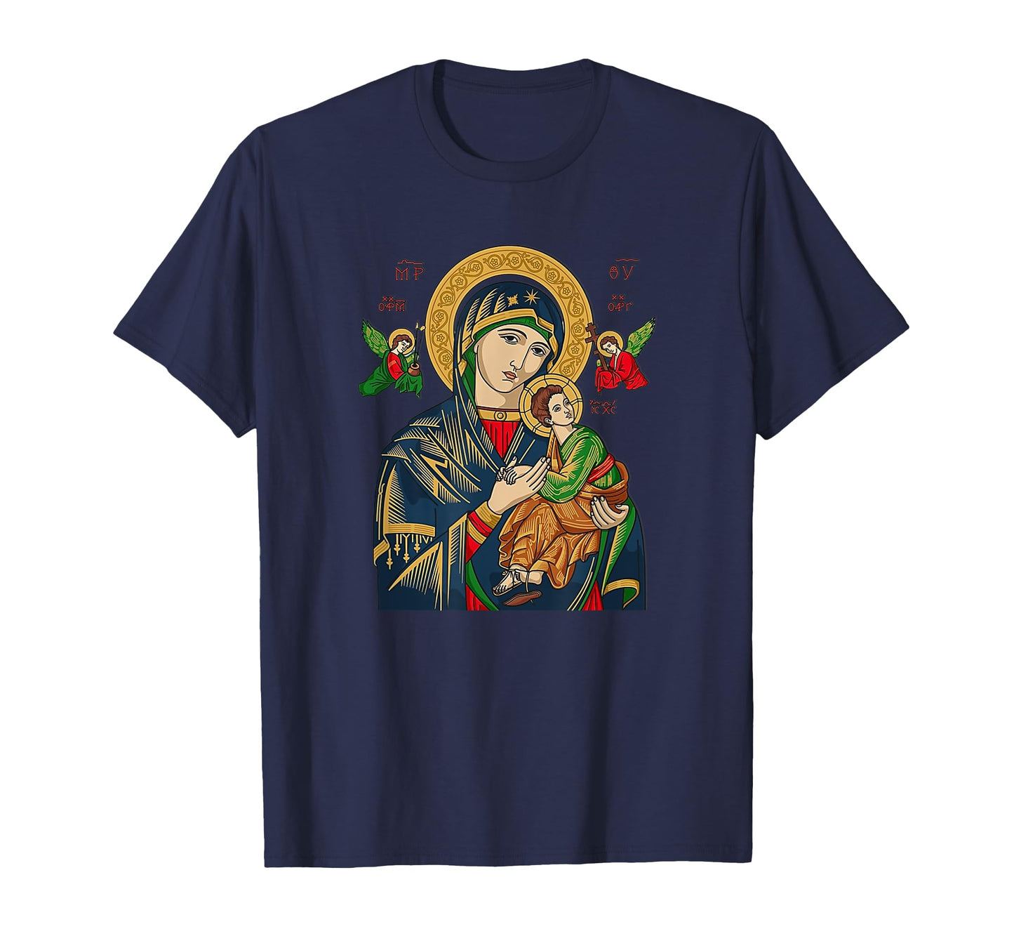 Our Lady of Perpetual Help Blessed Mother Mary Catholic T-Shirt