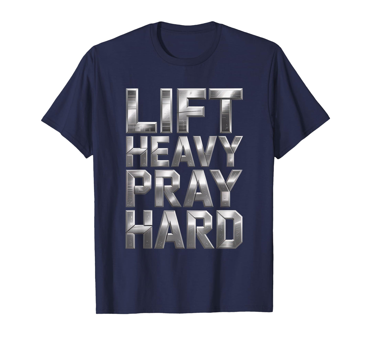 Lift Heavy Pray Hard Tshirt Gym Christian Gift Jesus Faith T-Shirt